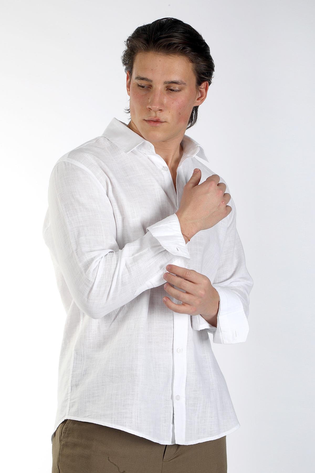 KETSA ERKEK U.KOL DOKUMA GÖMLEK