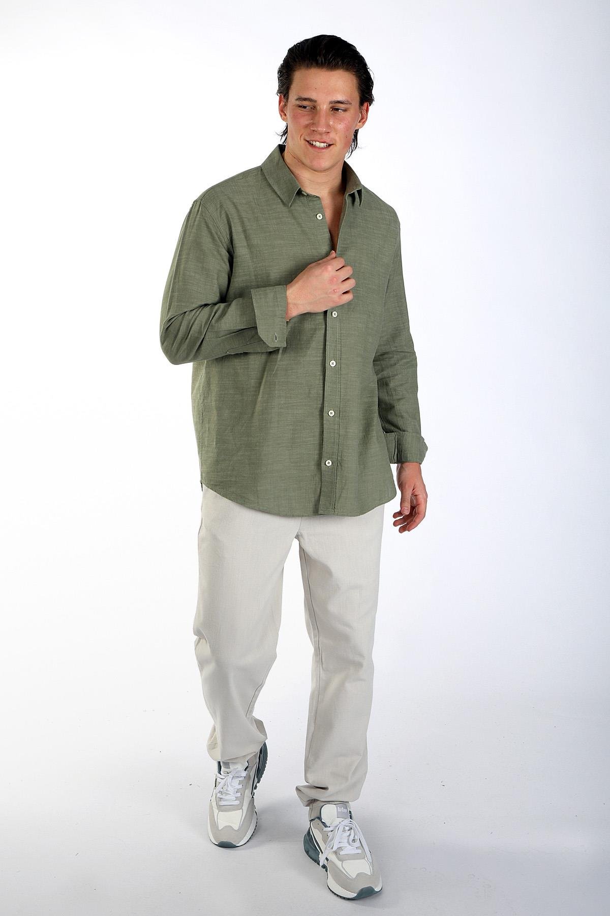 KETSA ERKEK U.KOL DOKUMA GÖMLEK