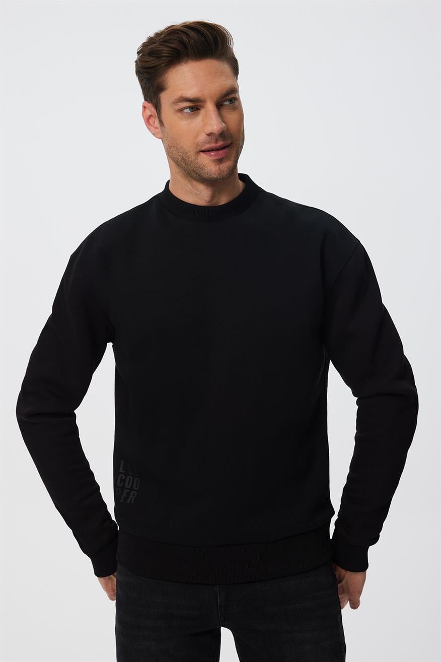 Konel Erkek Sweatshırt Siyah 
