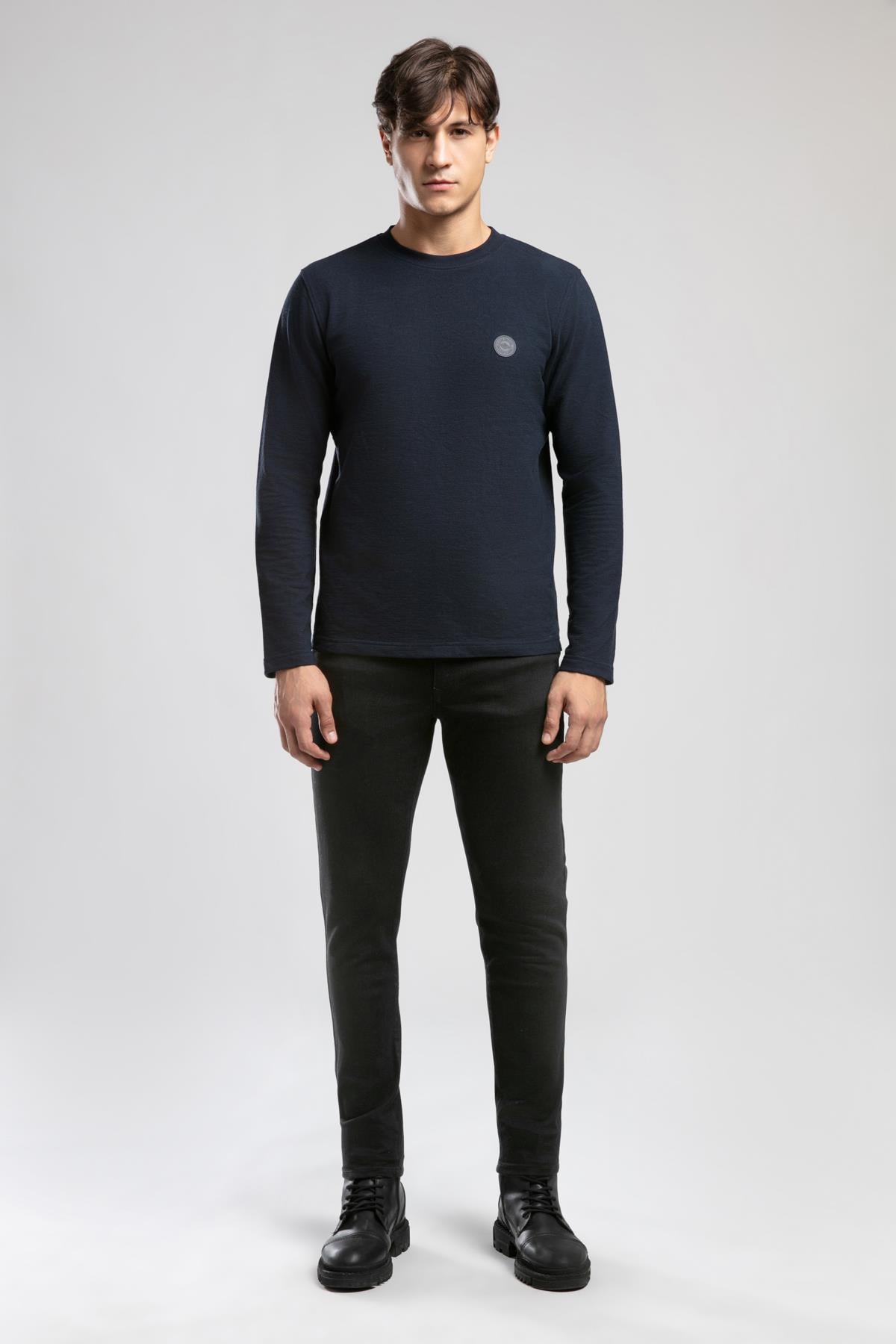 LECOSA ERKEK O YAKA SWEATSHIRT
