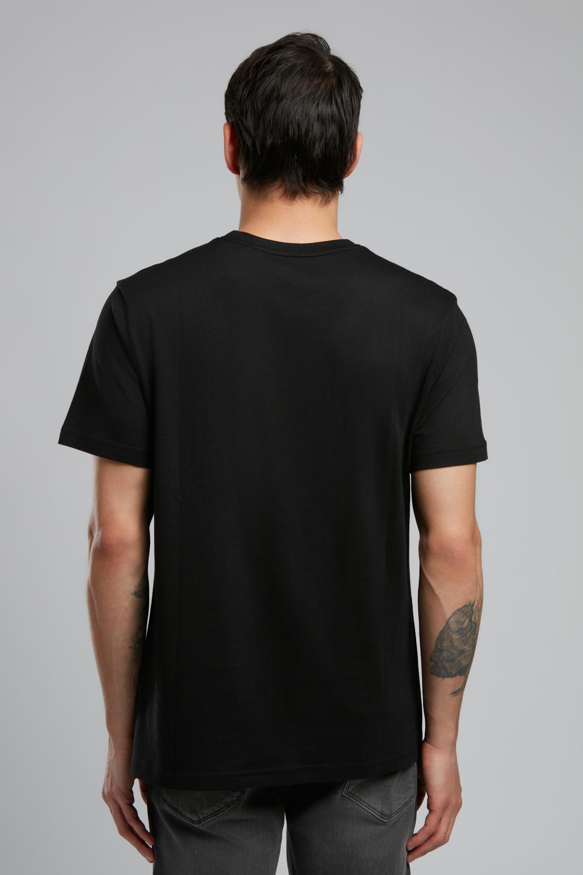 Lev Erkek O Yaka T-Shirt Siyah