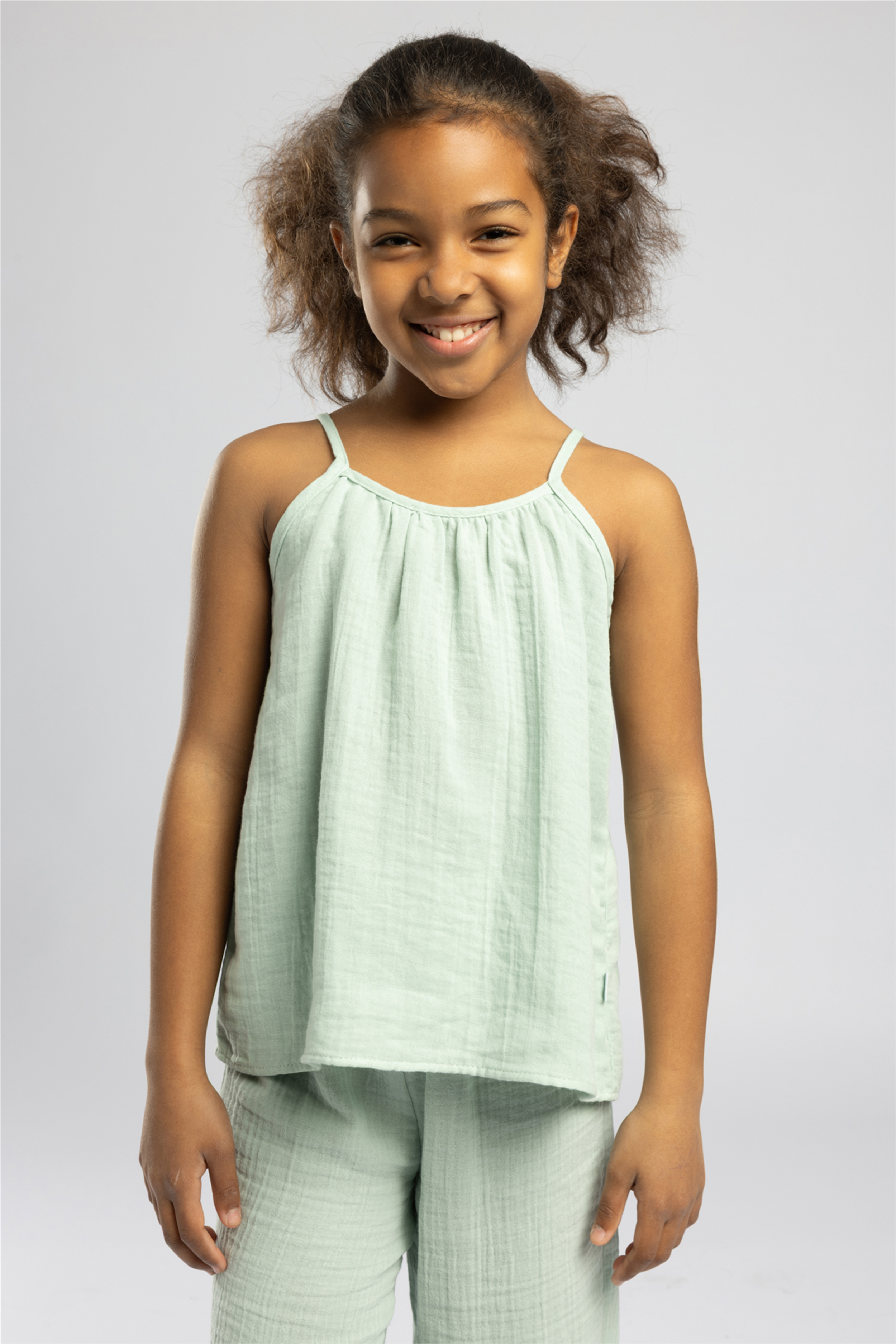 Lılıan Kız Çocuk %100 Pamuk Bluz Yeşil
