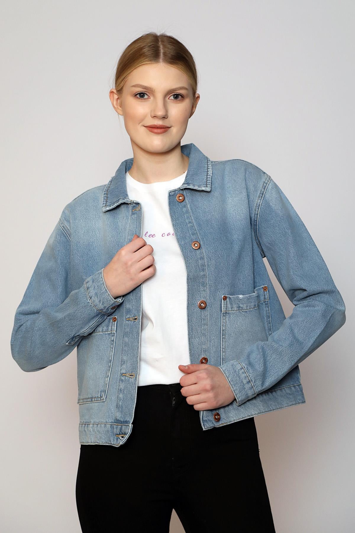 LINDA KADIN JEAN CEKET