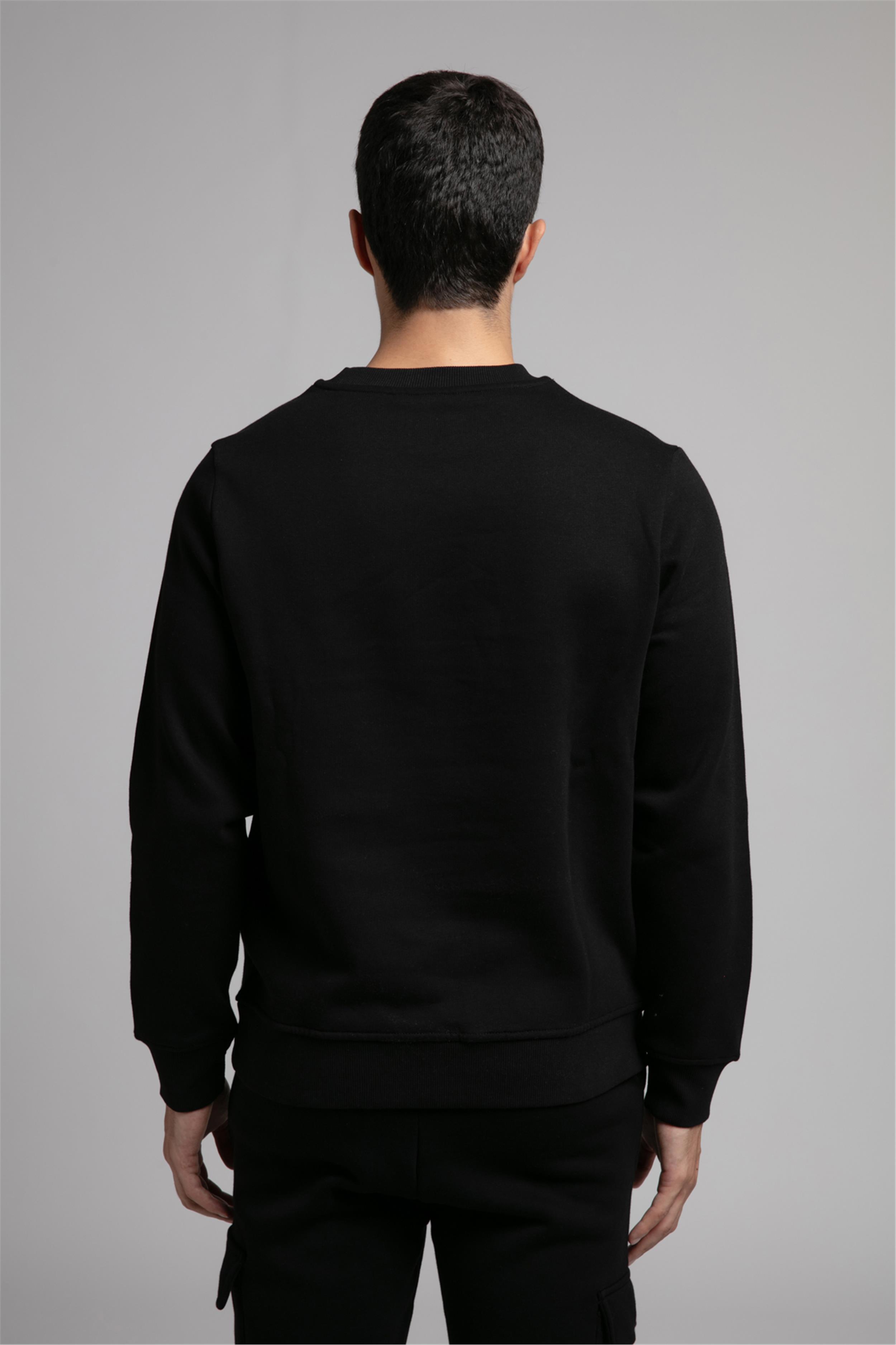 Lionel Erkek O Yaka Sweatshirt Siyah