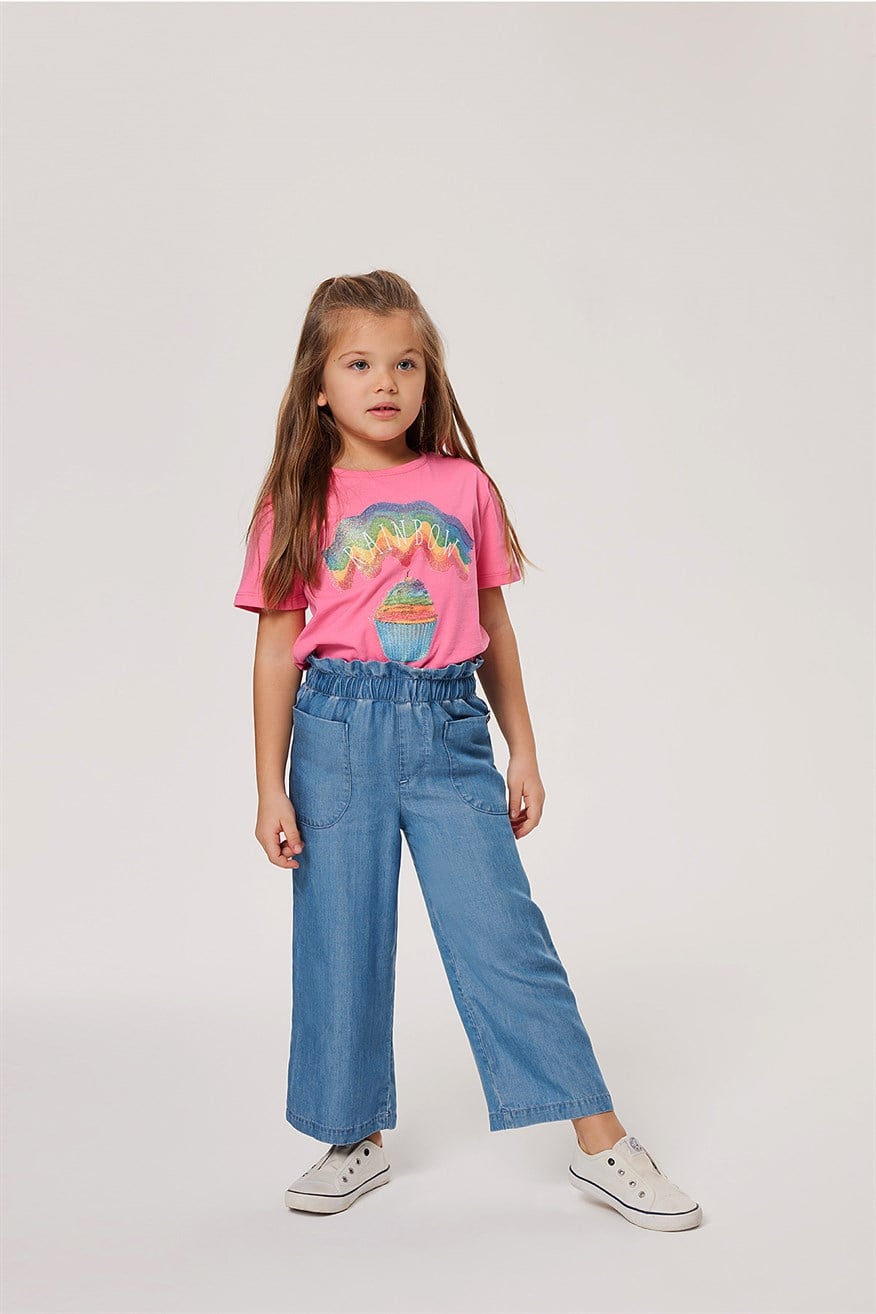 Lısa Kız Çocuk Jean Pantolon Mıd Blue