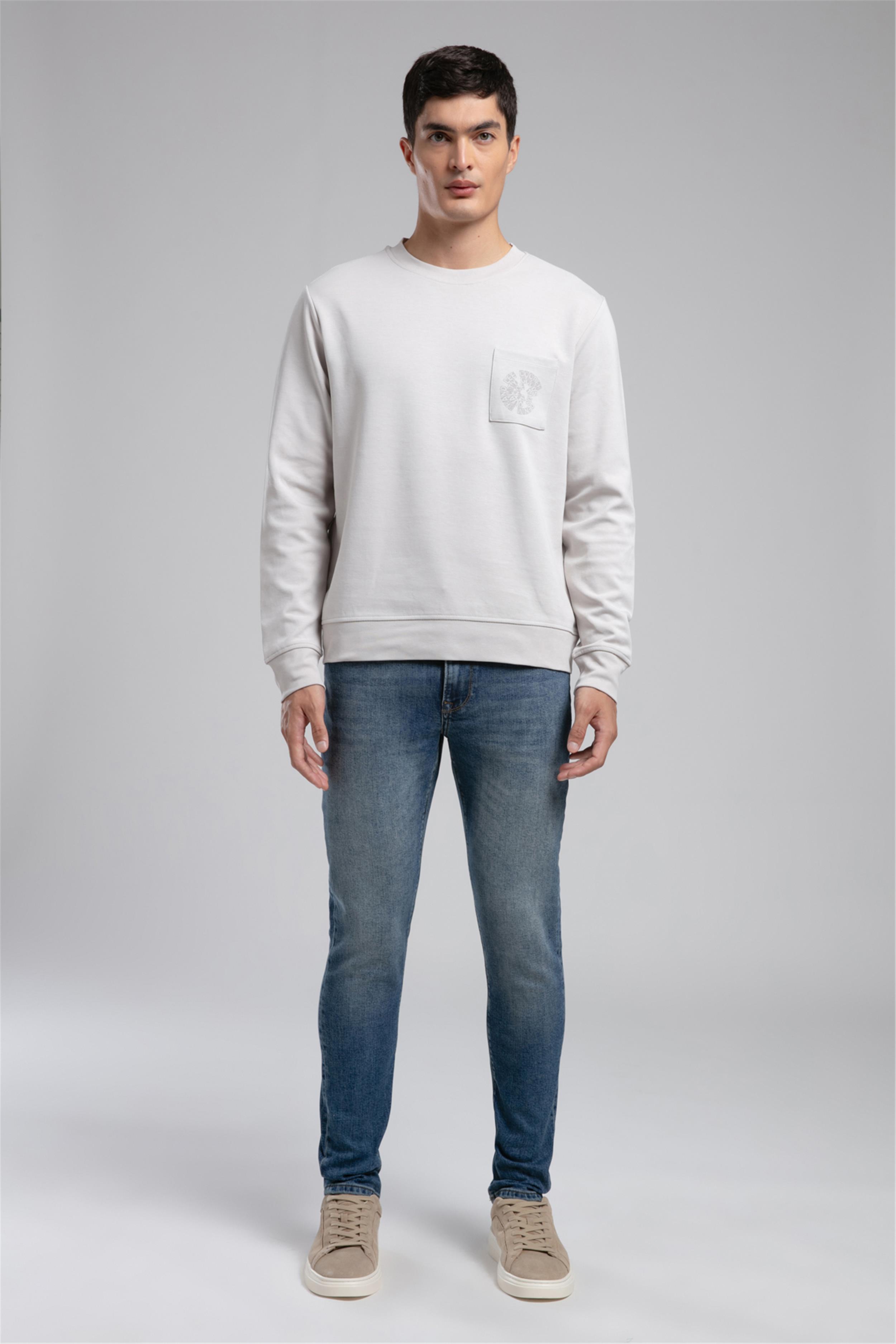 LIVOS ERKEK O YAKA SWEATSHIRT