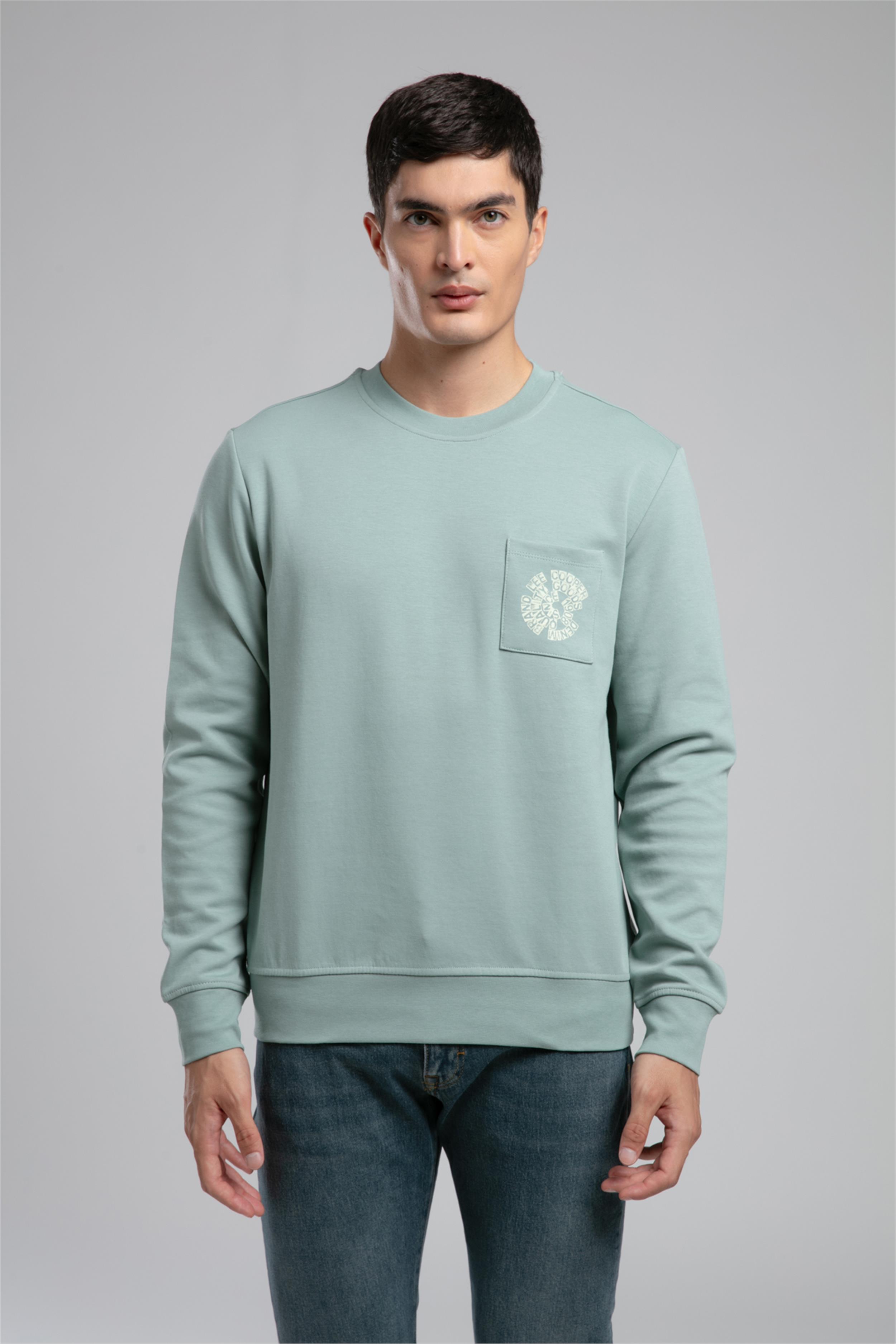 Livos Erkek O Yaka Sweatshirt Mint