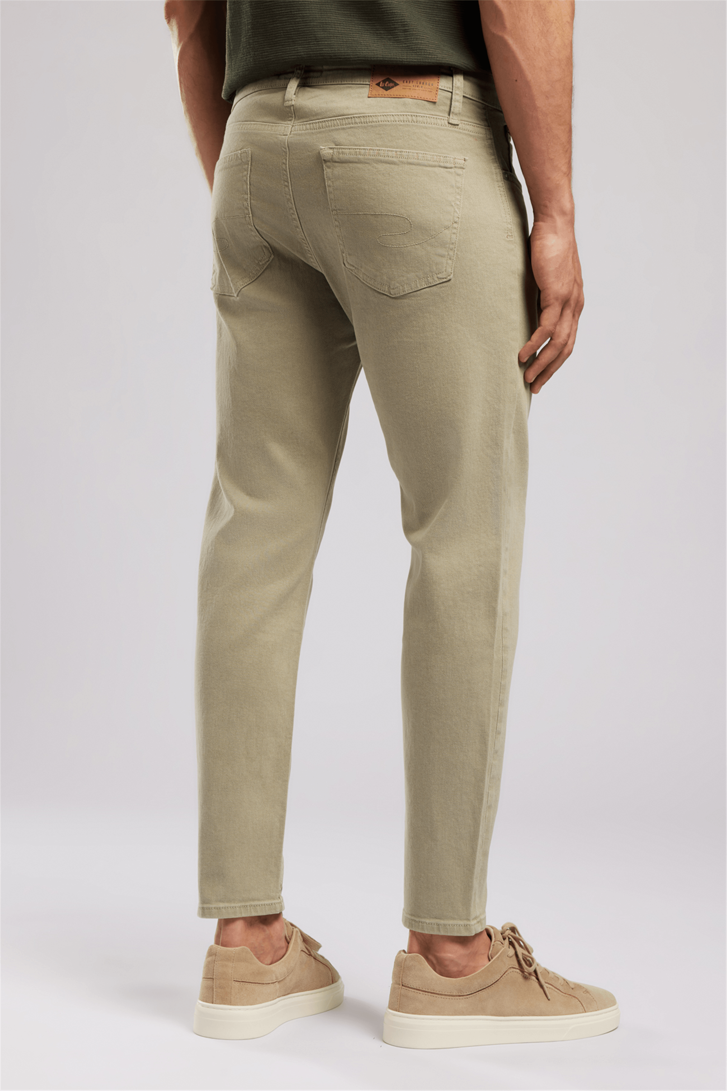 LONCE Erkek Slim Tapered Fit Pantolon Yeşil
