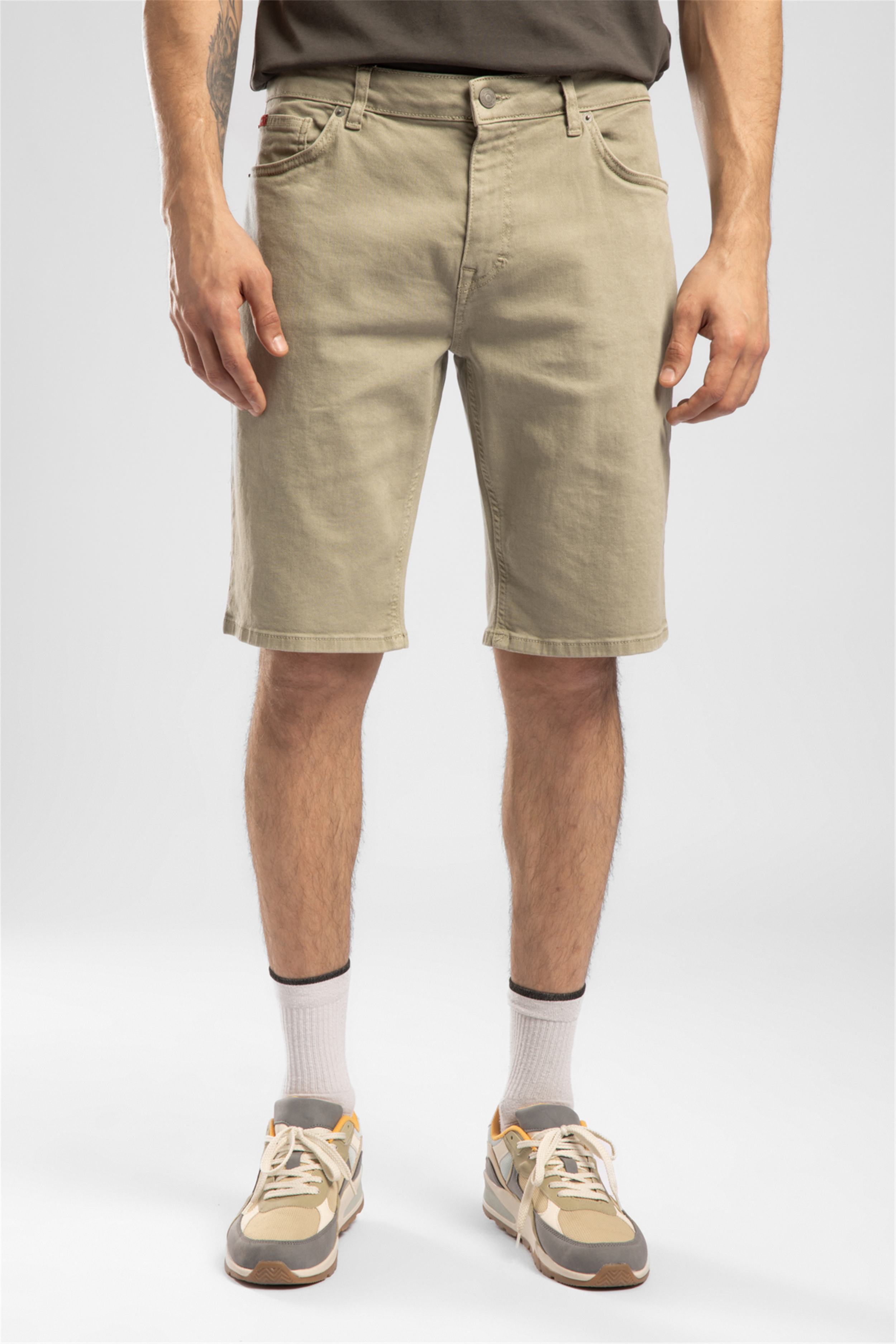 Lonceso Erkek Slim Tapered Fit Şort Yeşil