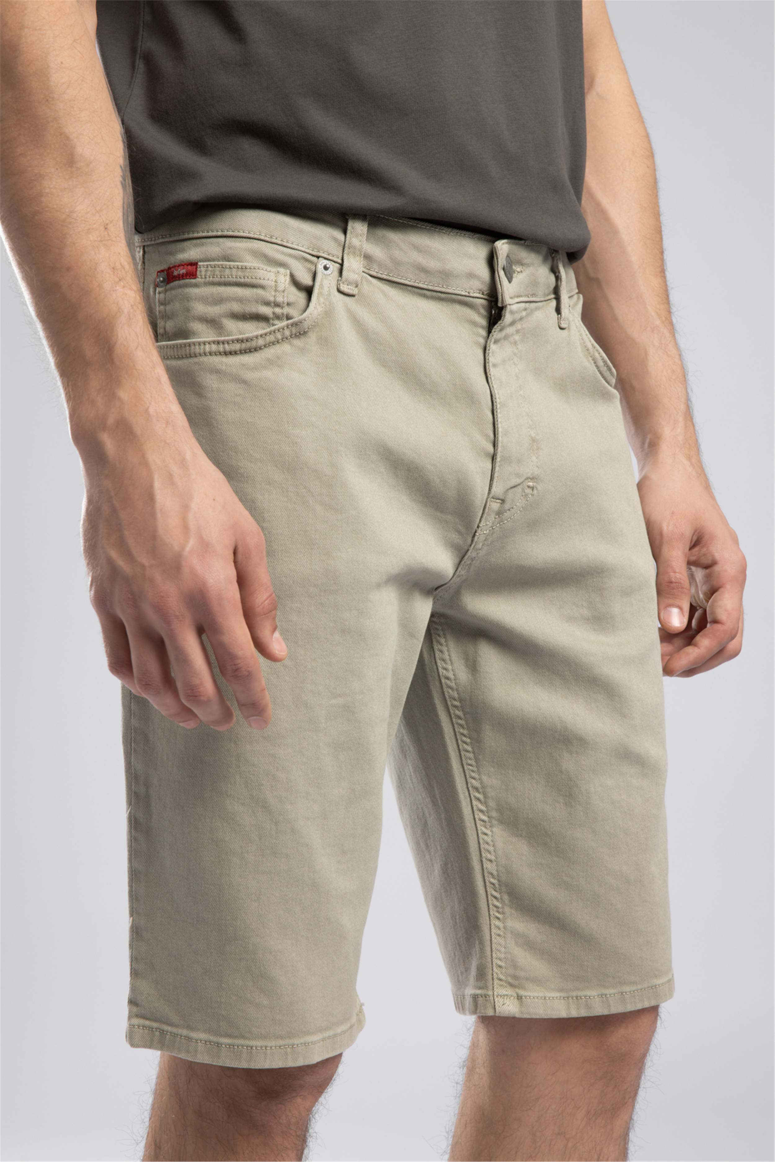 Lonceso Erkek Slim Tapered Fit Şort Yeşil