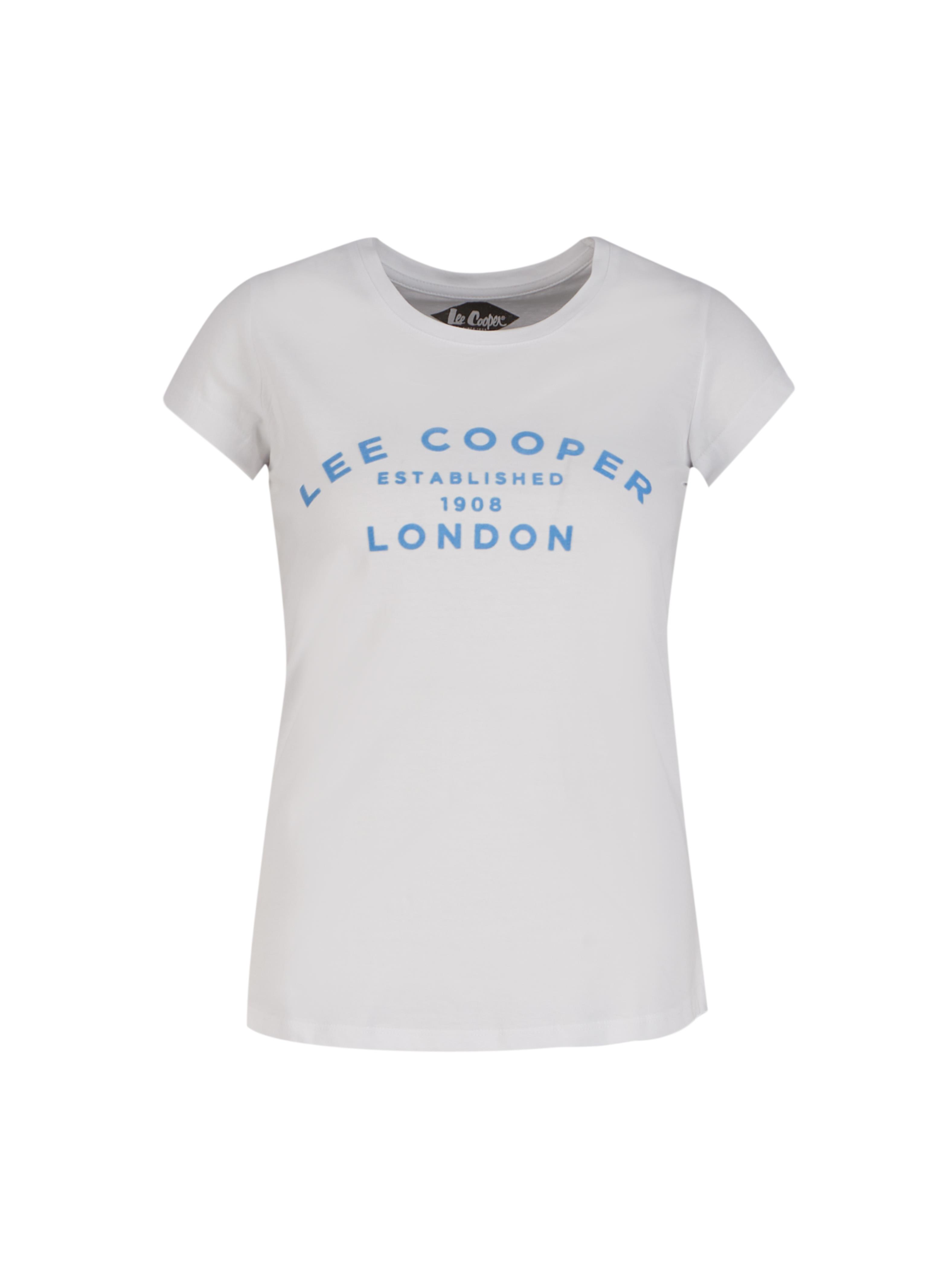 London Kadın Bisiklet Yaka T-Shirt Beyaz