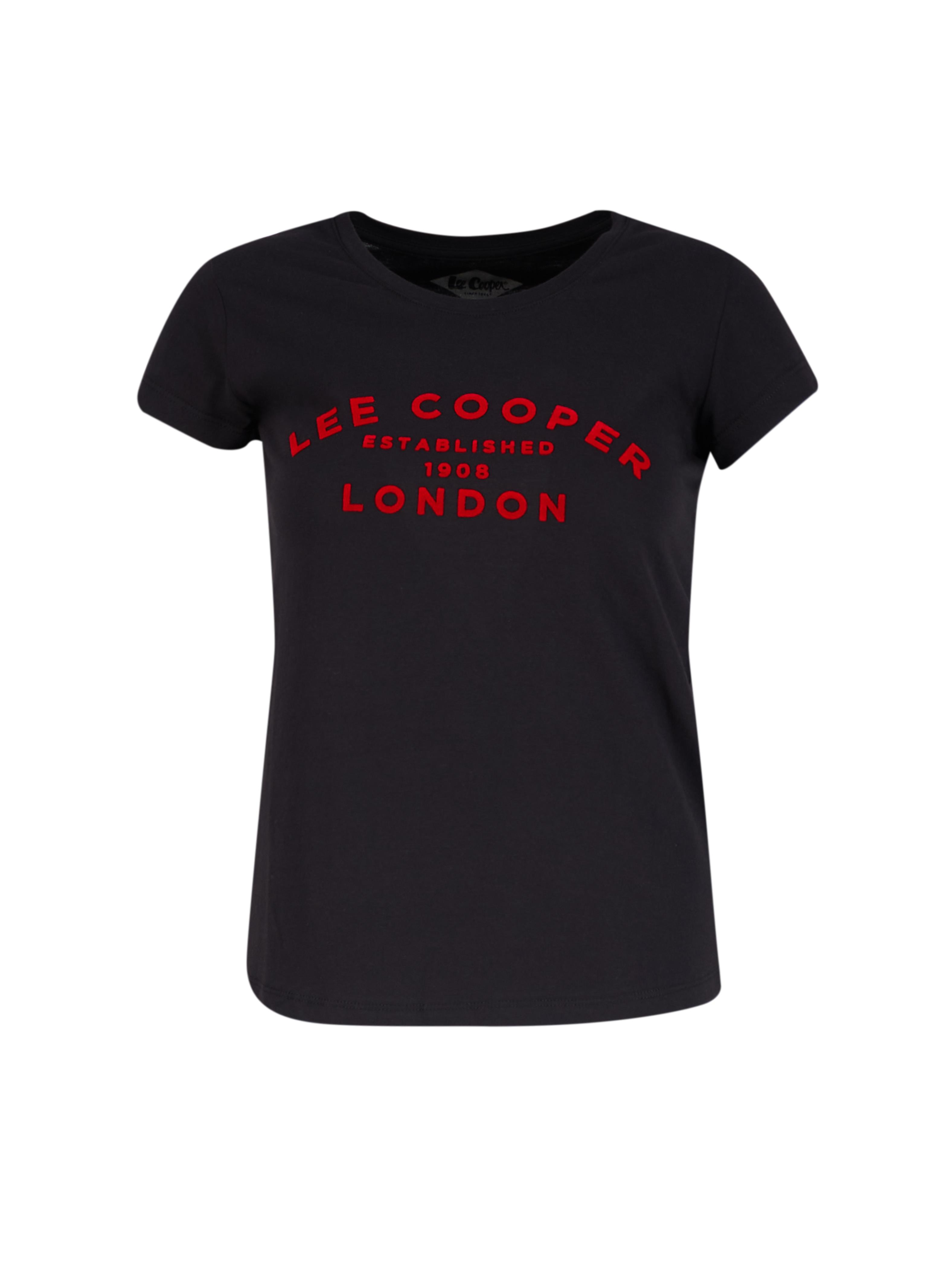 London Kadın Bisiklet Yaka T-Shirt Siyah