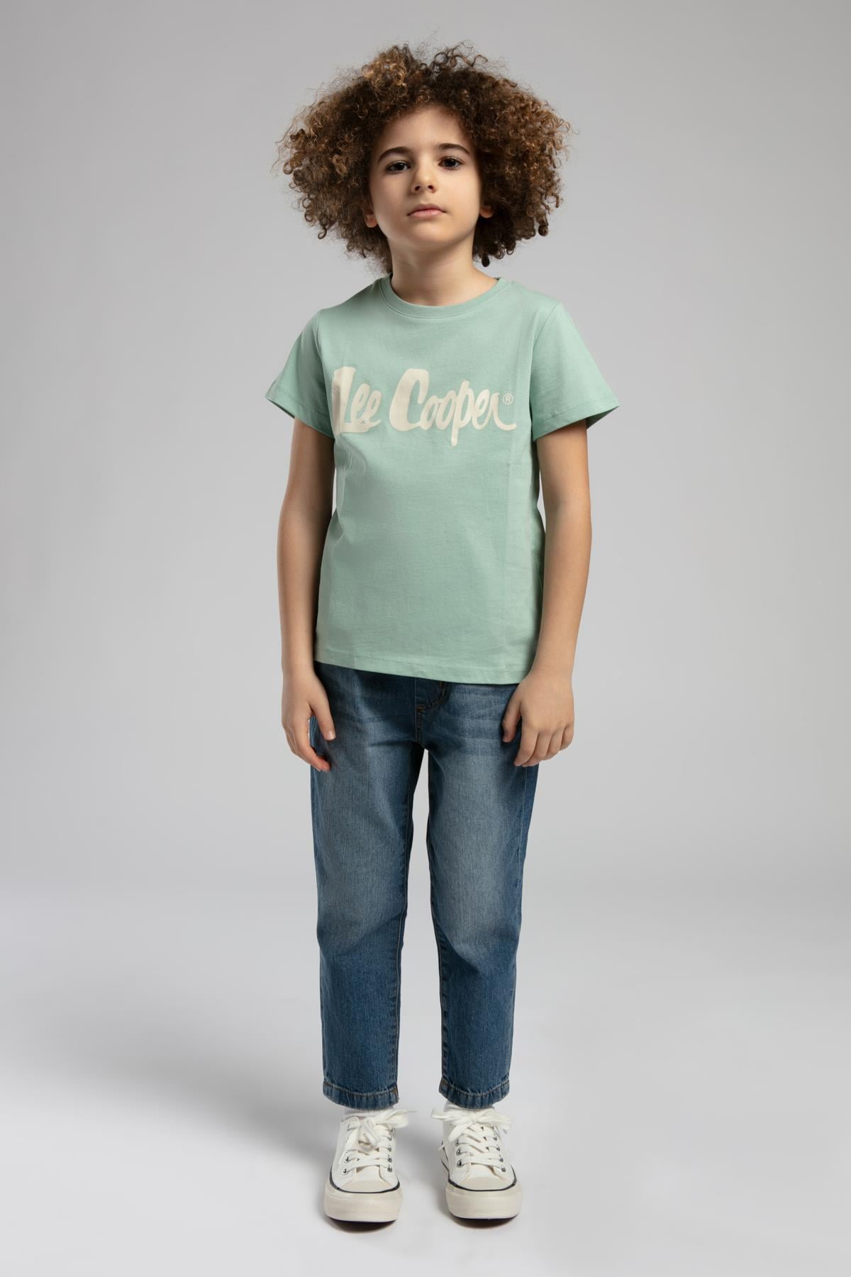Londonlogo Erkek Çocuk %100 Pamuk T-Shirt Mint