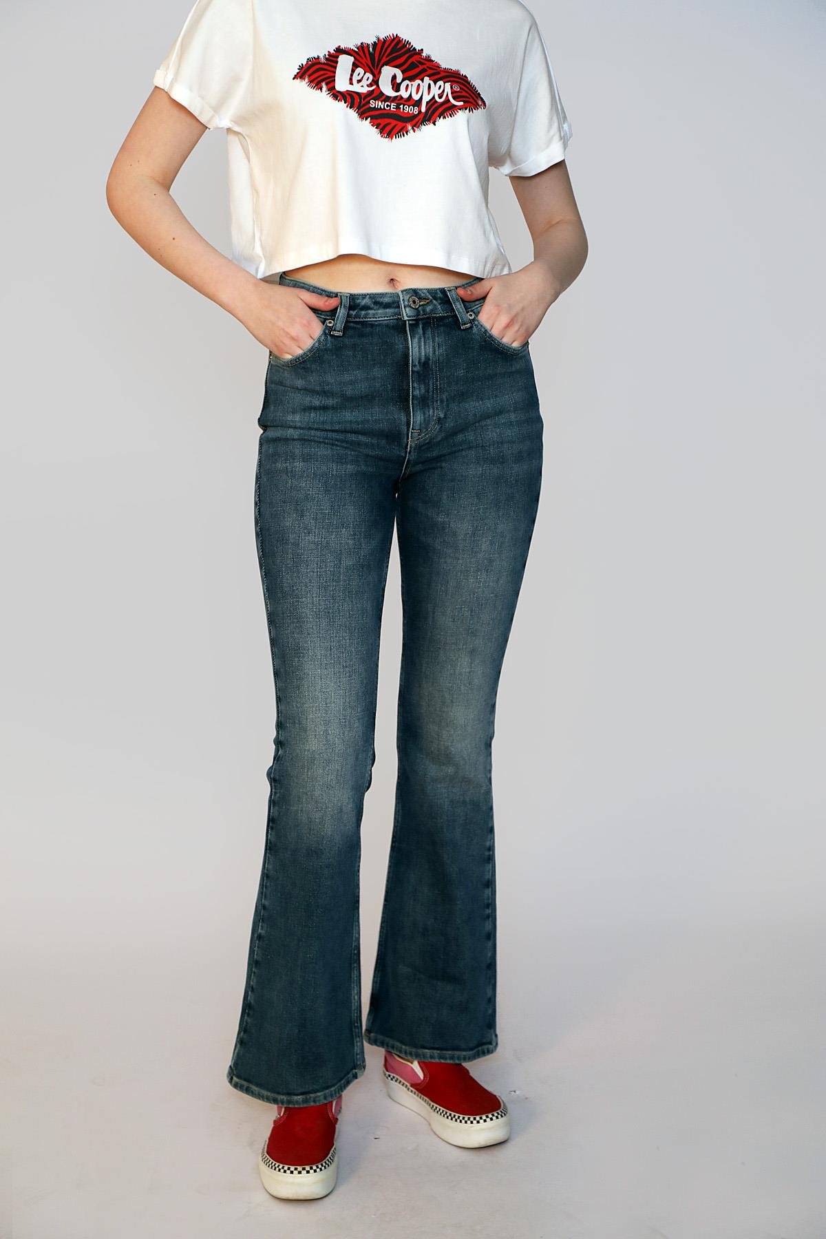 Luna Kadın Jean Pantolon Acerra Tb Mıd