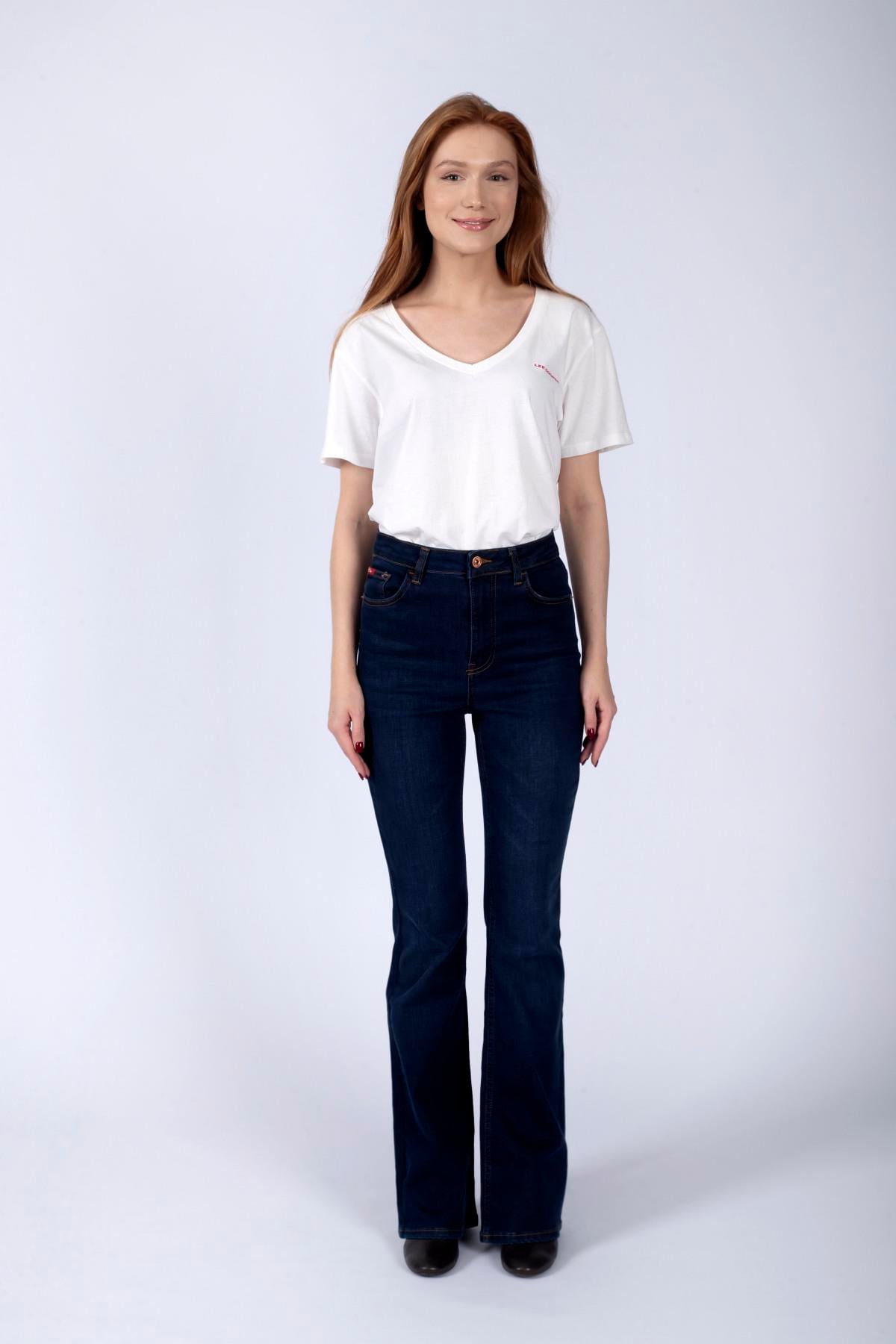 Luna Kadın Jean Pantolon New Denıs Blue