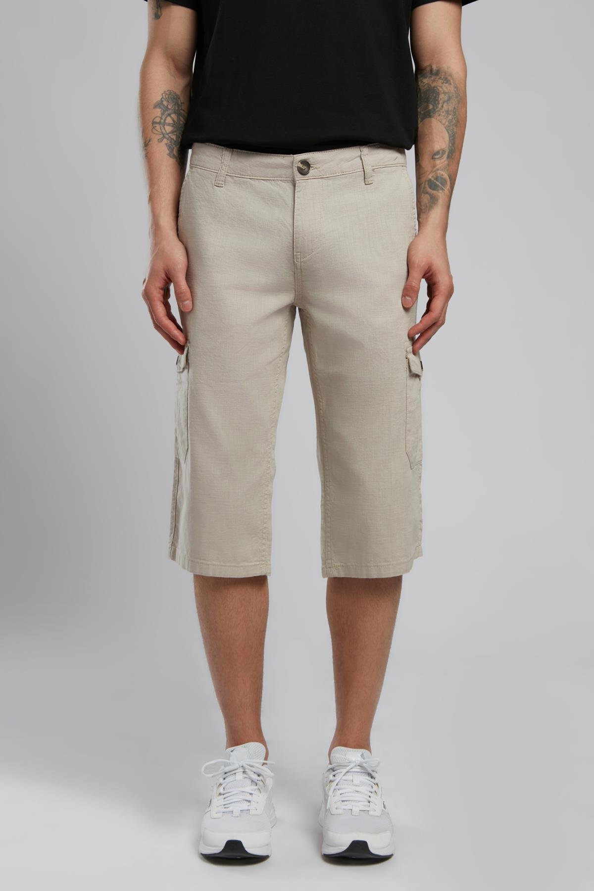 MAN 1 LONG ERKEK DOKUMA BERMUDA