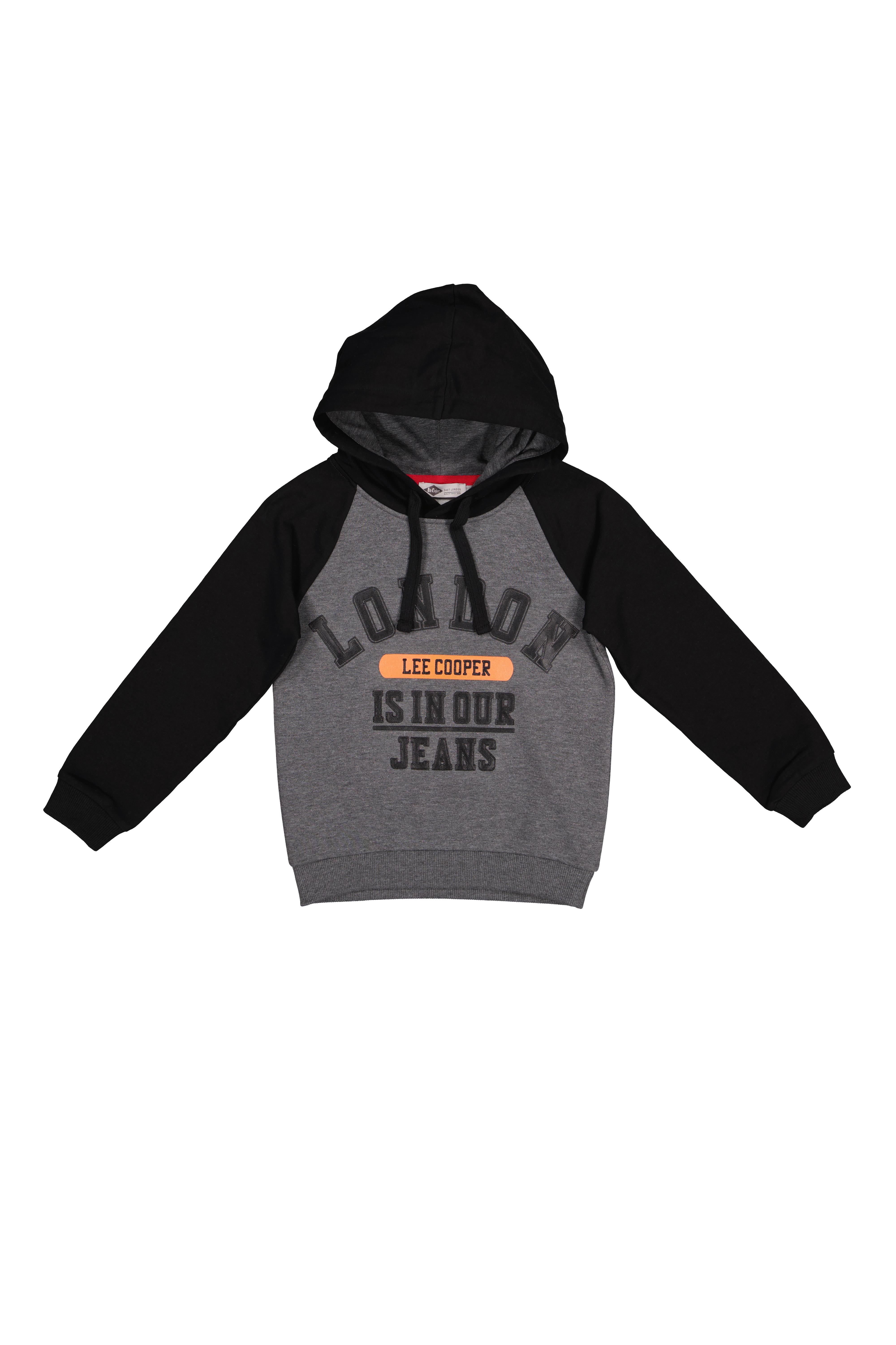 Mano Erkek Çocuk Kapüşonlu Sweatshirt Siyah