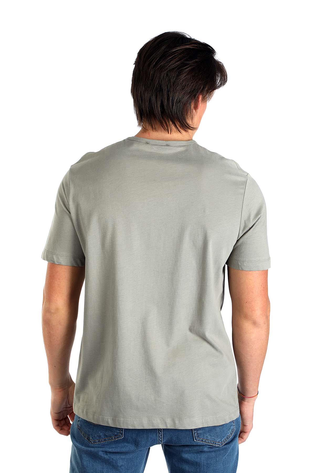 Marelo Erkek %100 Pamuk O Yaka T-Shirt Haki
