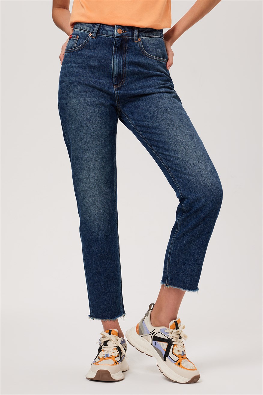 Marlyn Kadın Jean Pantolon Blue Stone