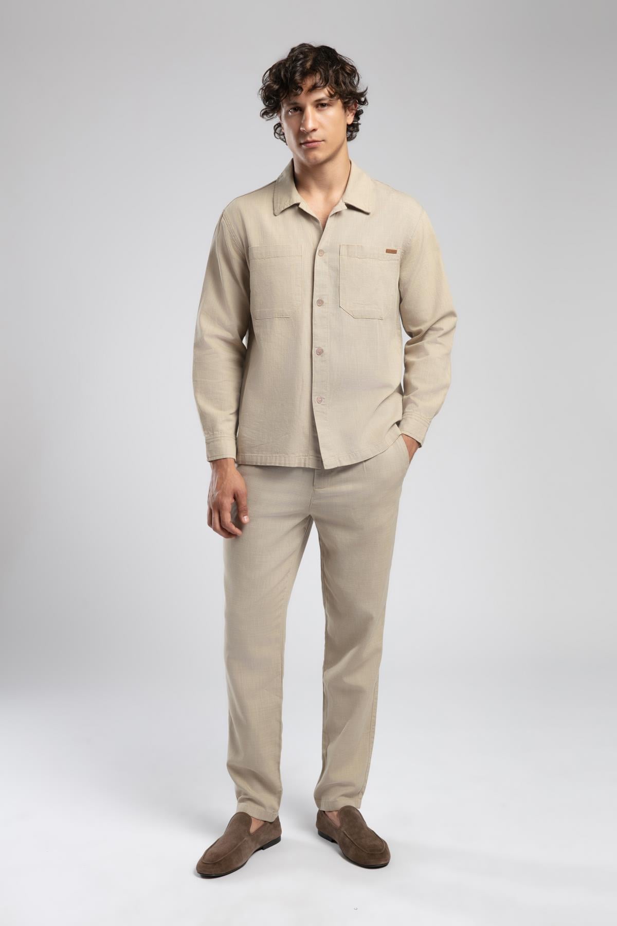 Marsello Erkek U.Kol Dokuma Gömlek