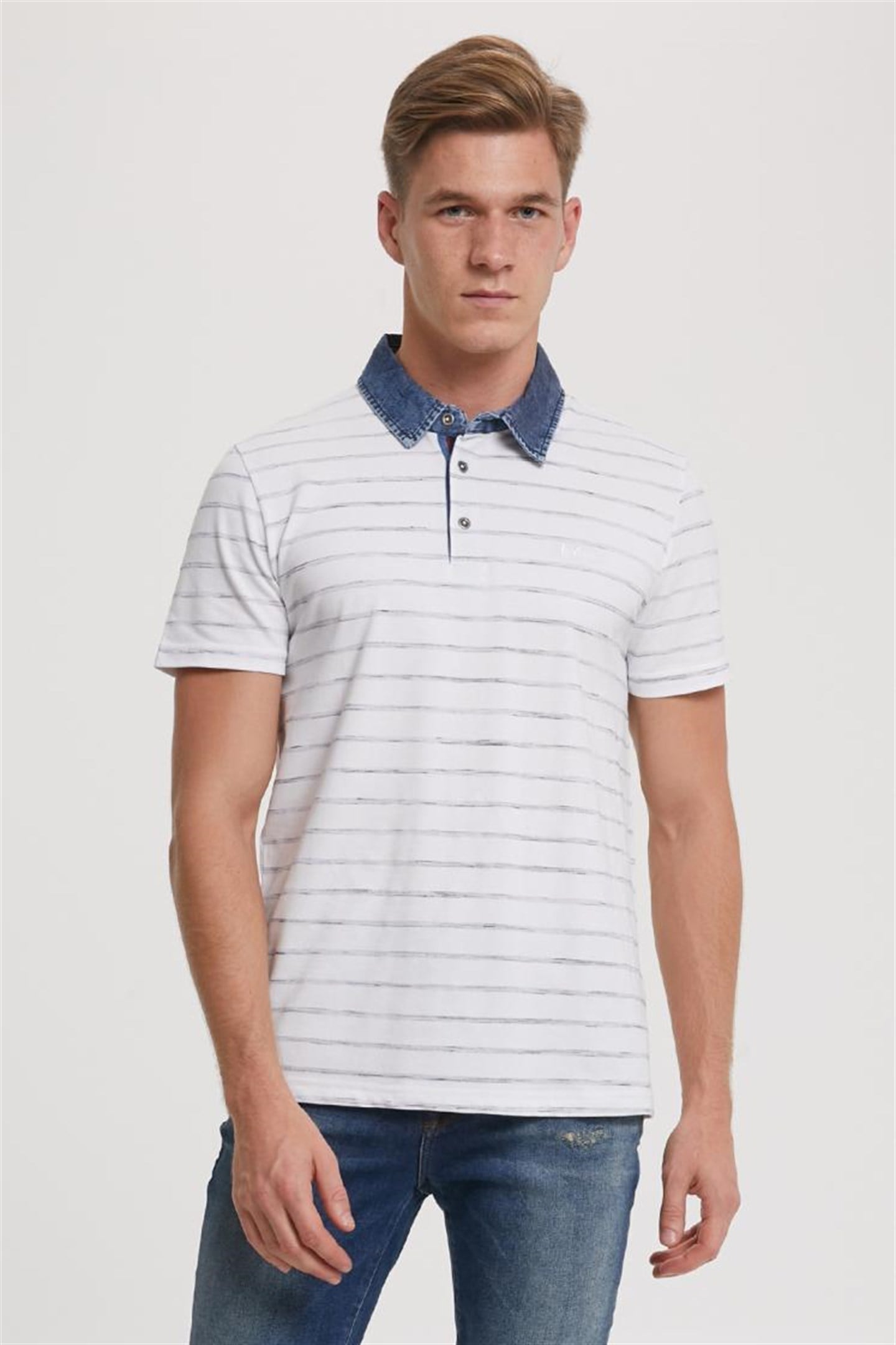 MATTY ERKEK PİKE POLO YAKA ÇİZGİLİ T-SHIRT