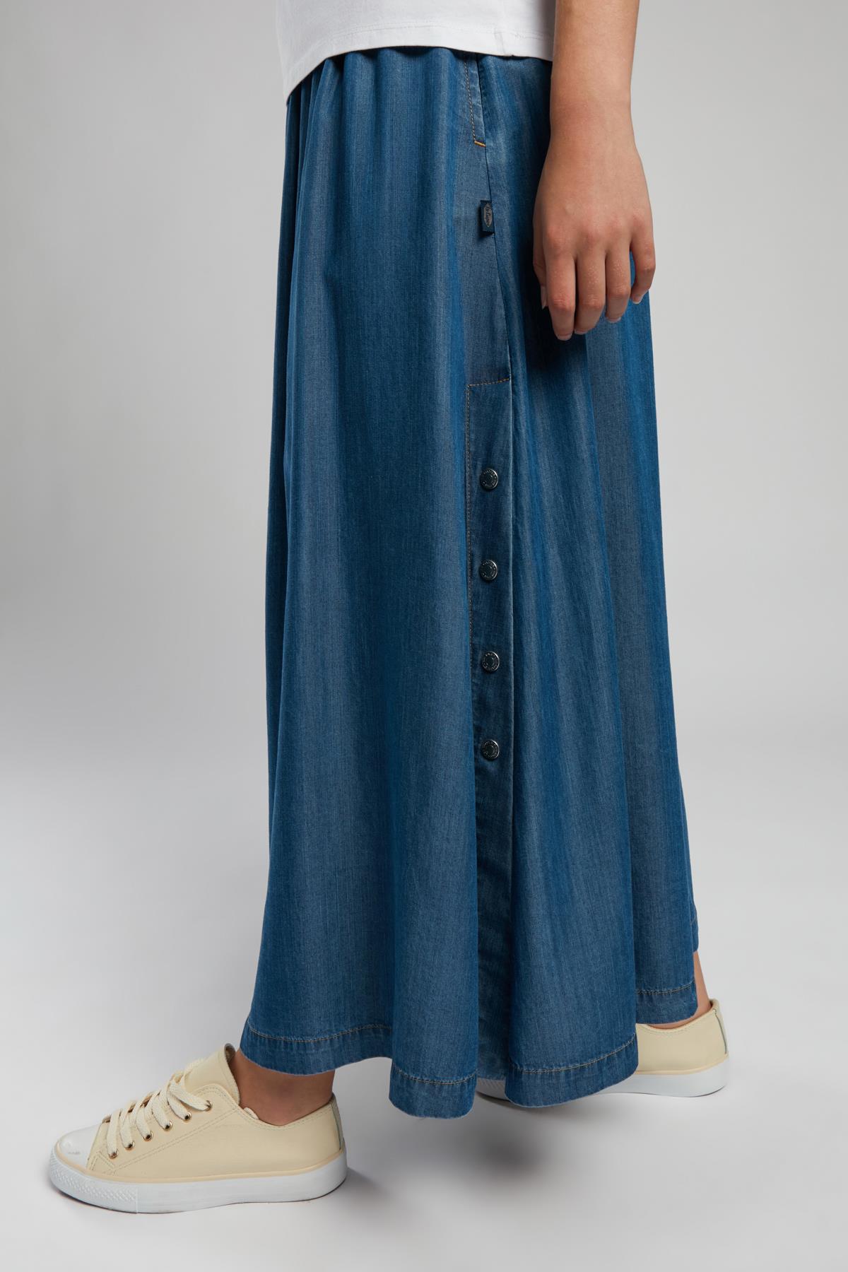 Megan Kadın Jean Etek Denim