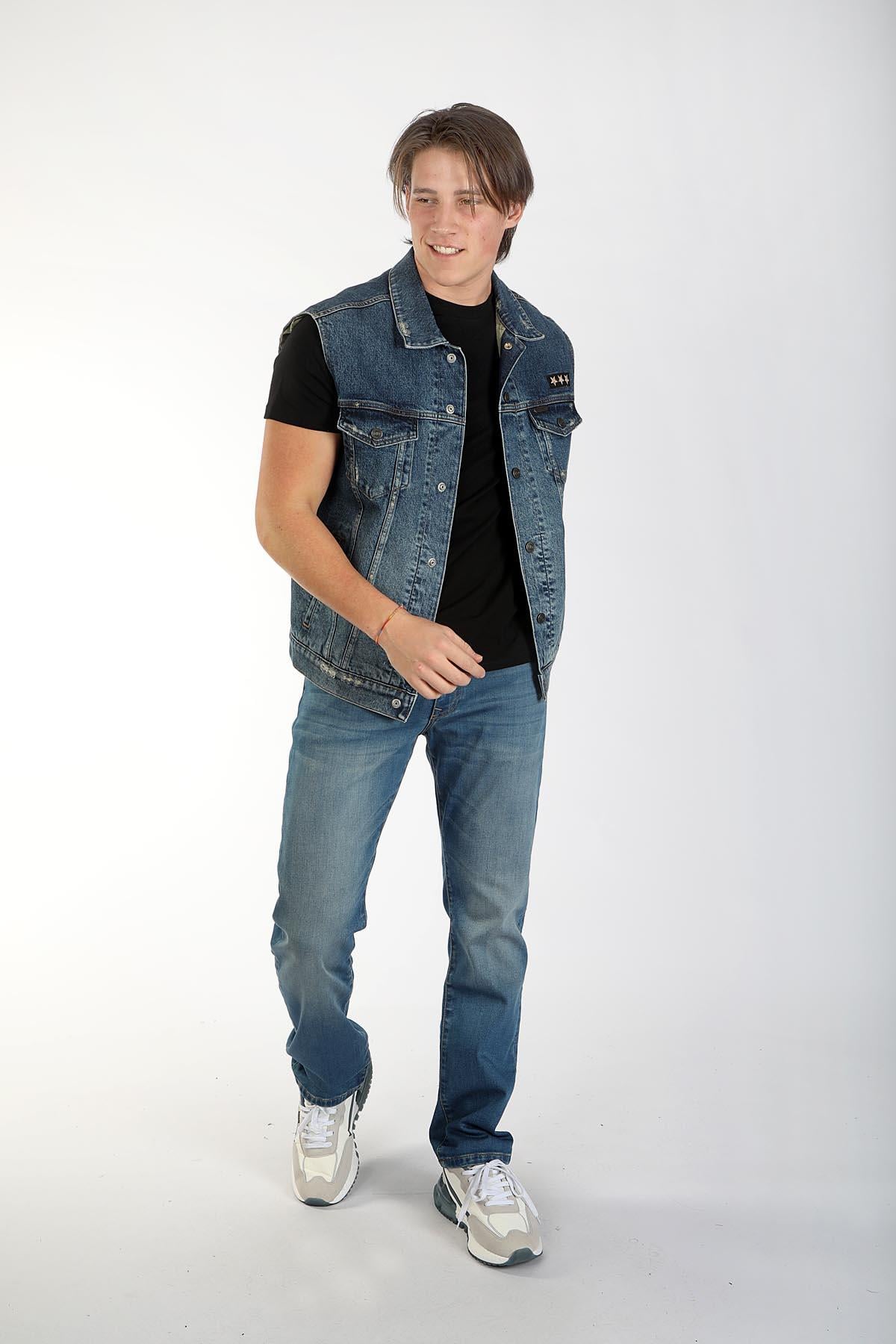 MEN VEST ERKEK JEAN YELEK