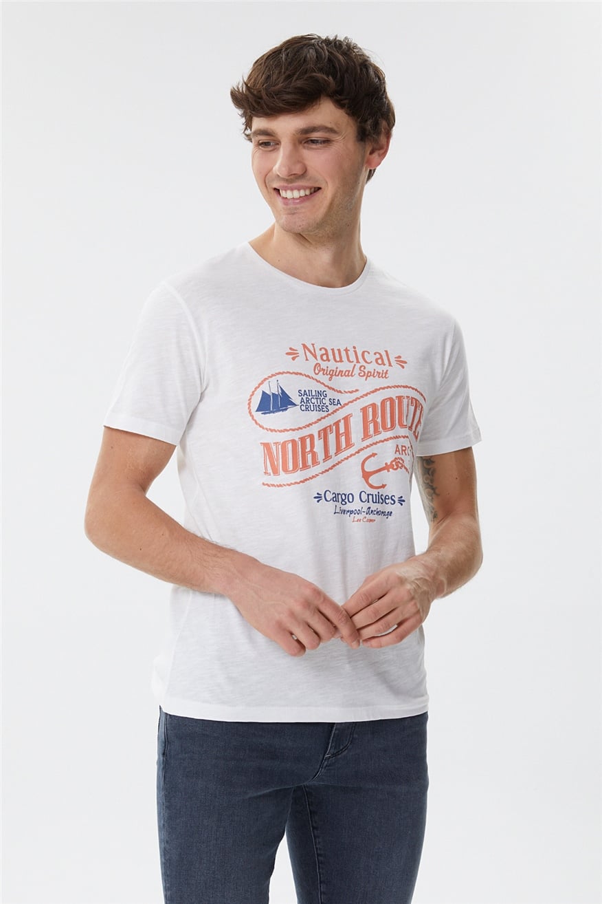 MERLIN ERKEK O YAKA T-SHIRT