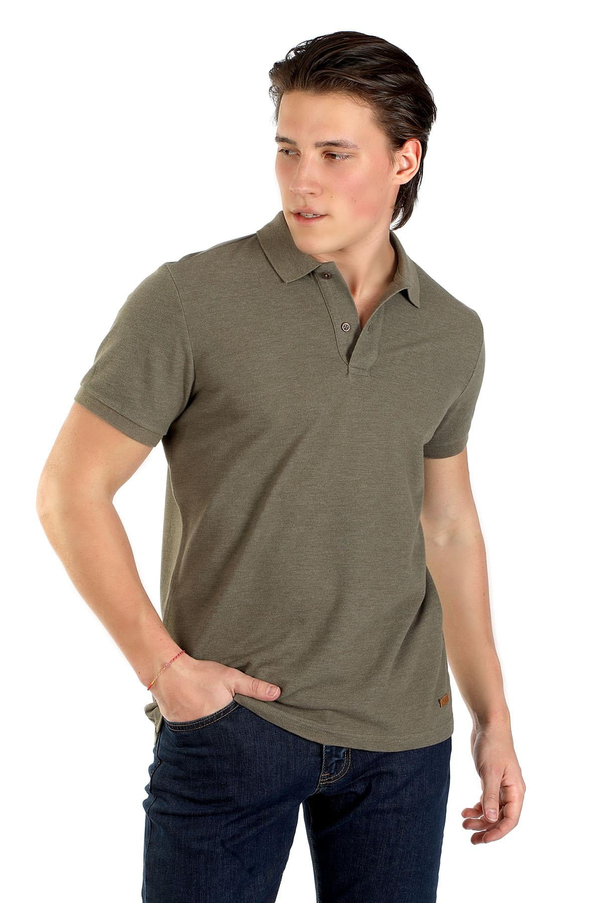 Mıles Erkek Pike Polo Yaka T-Shırt Haki