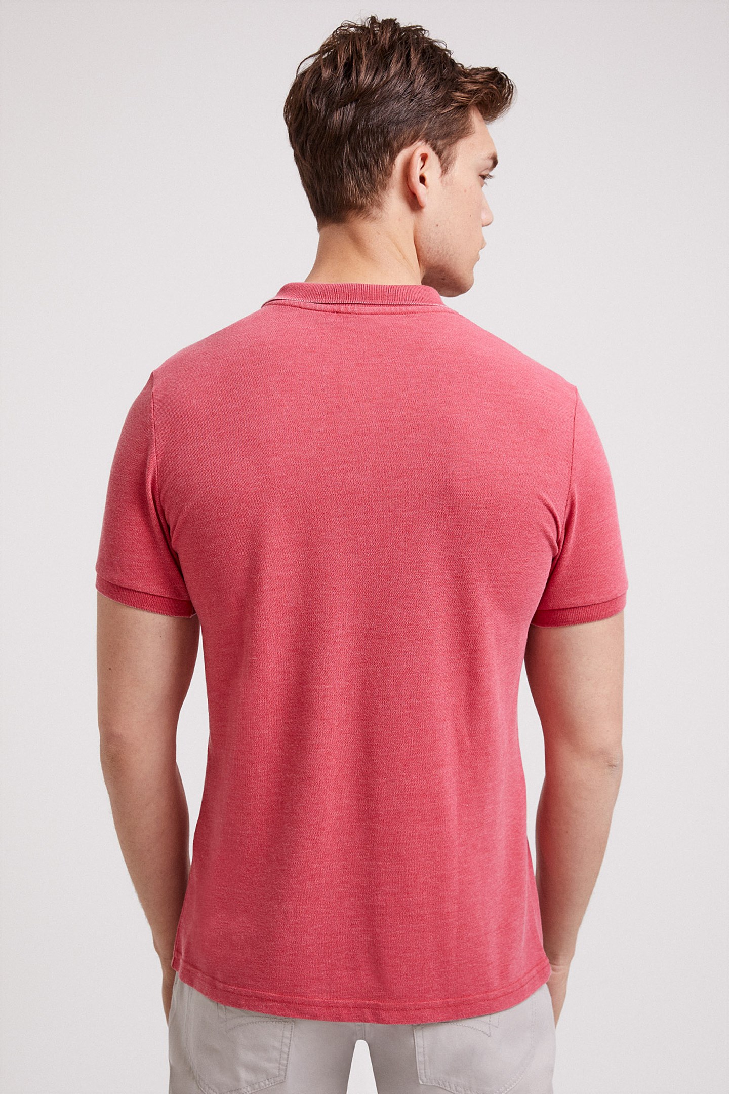 Miless Erkek Polo Yaka T-Shirt Kırmızı
