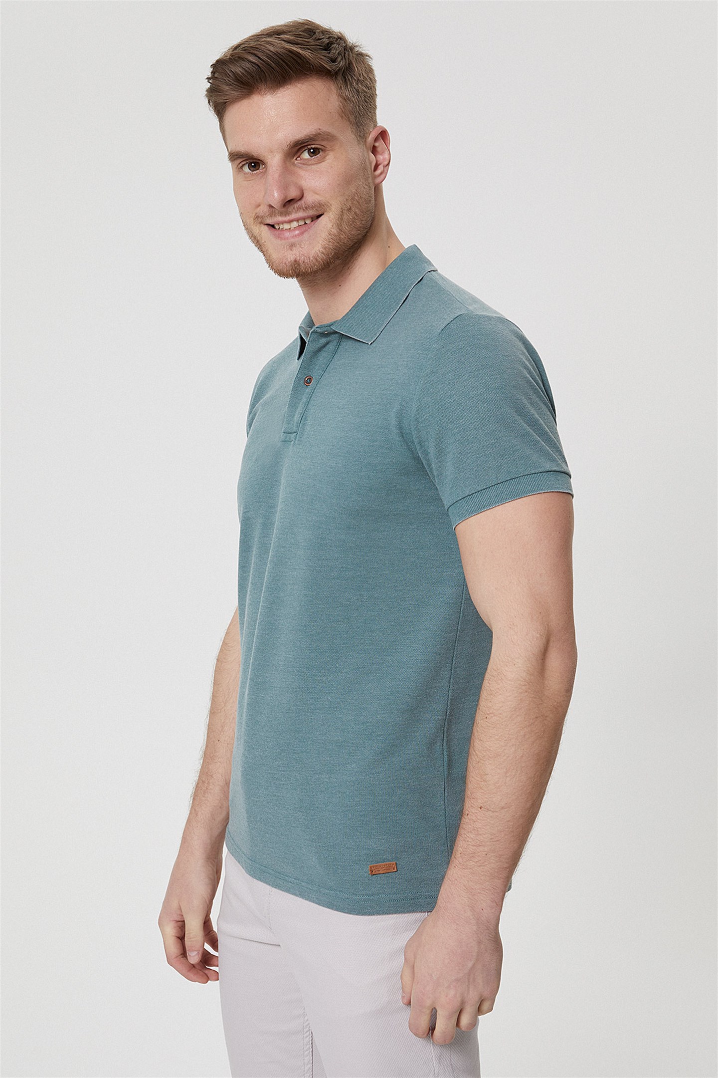 Miless Erkek Polo Yaka T-Shirt Yeşil