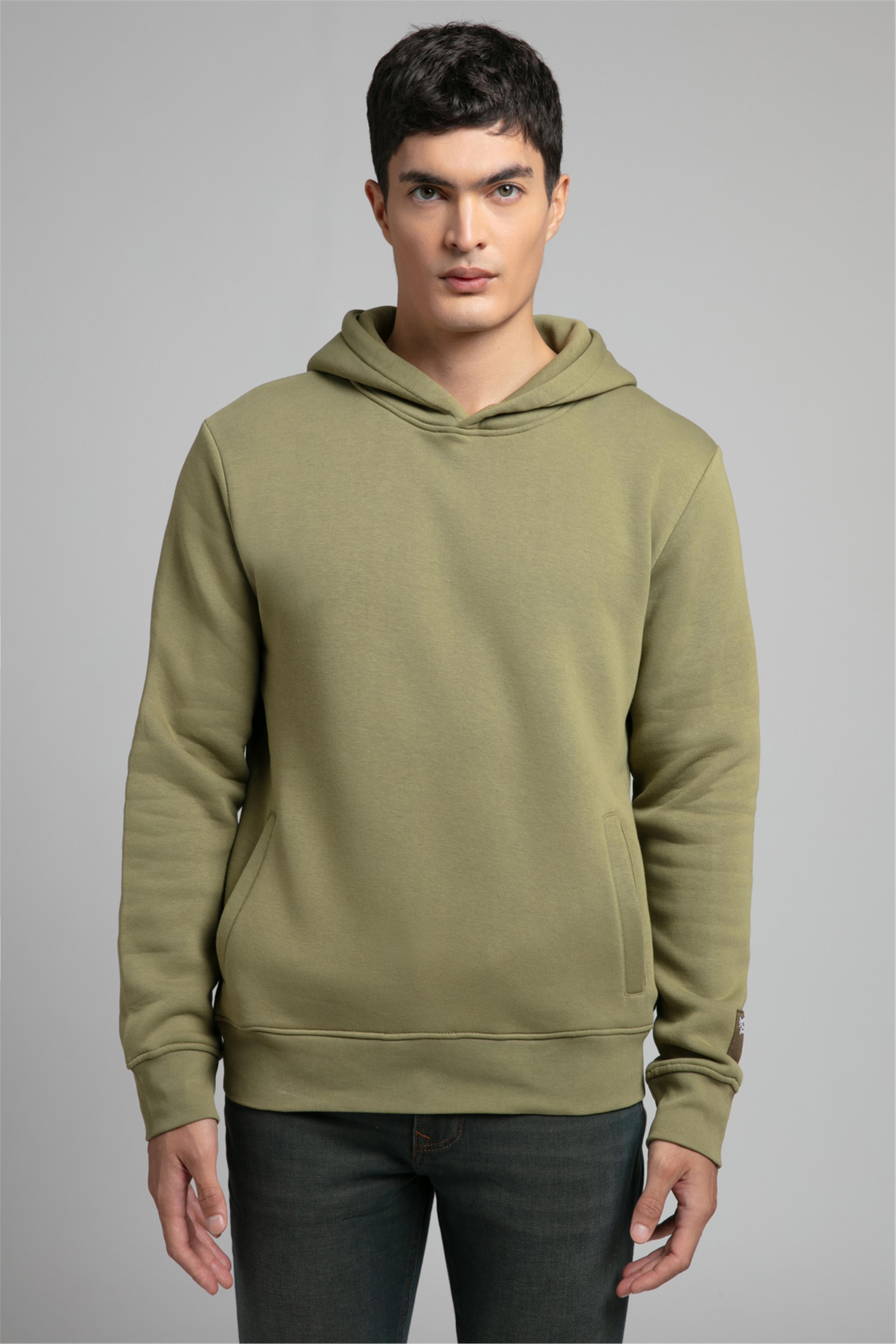 Nathan Erkek Kapüşonlu Sweatshirt Yeşil