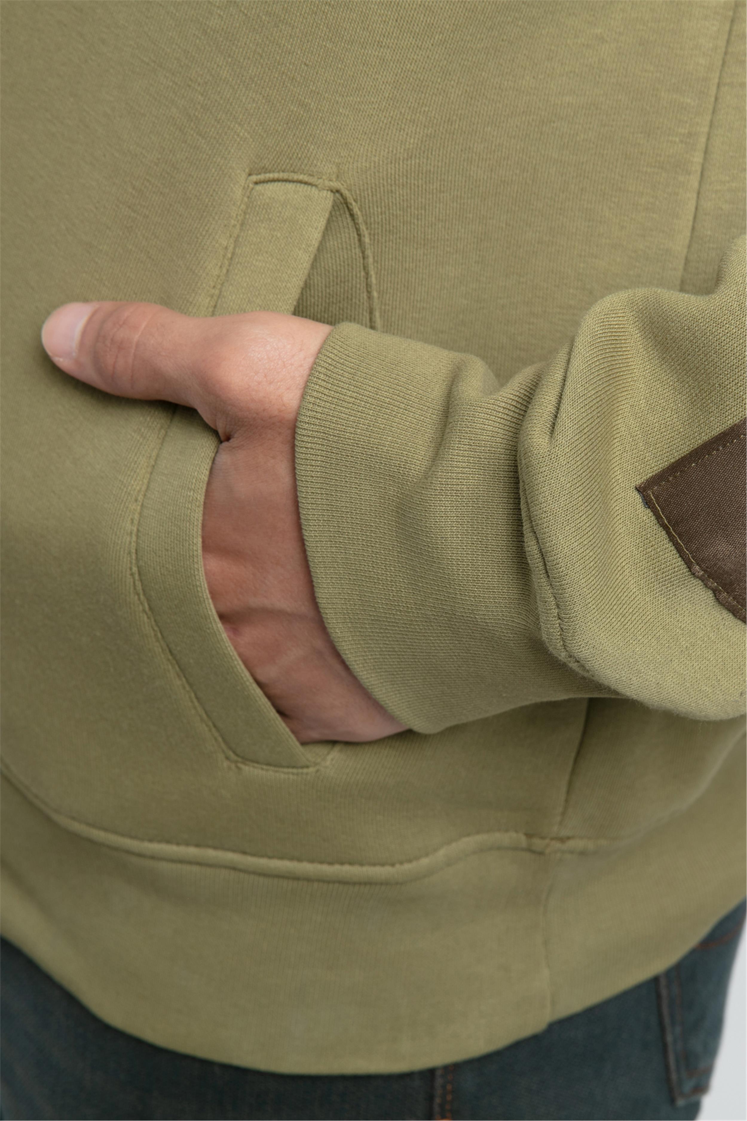 Nathan Erkek Kapüşonlu Sweatshirt Yeşil