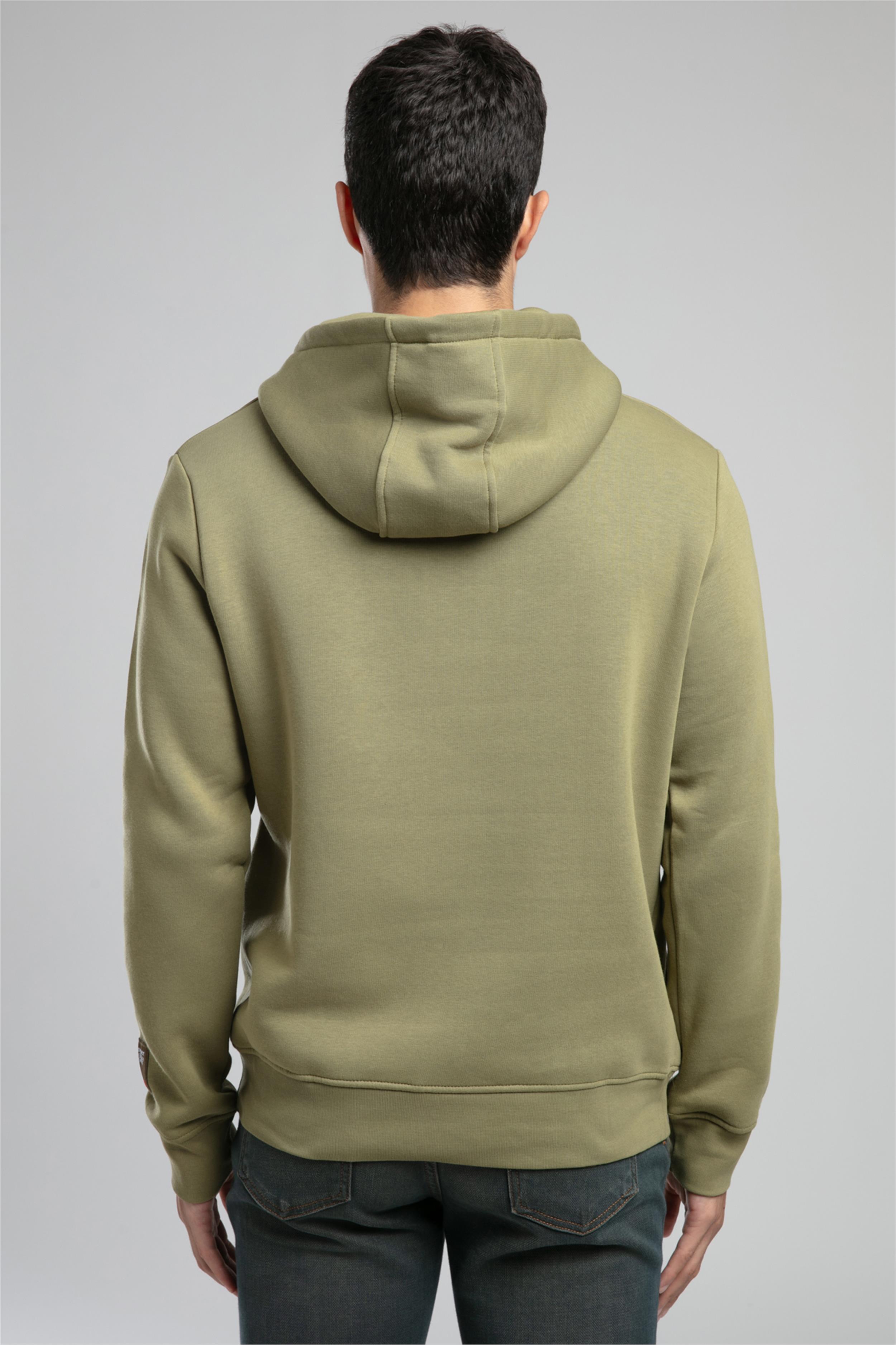 Nathan Erkek Kapüşonlu Sweatshirt Yeşil