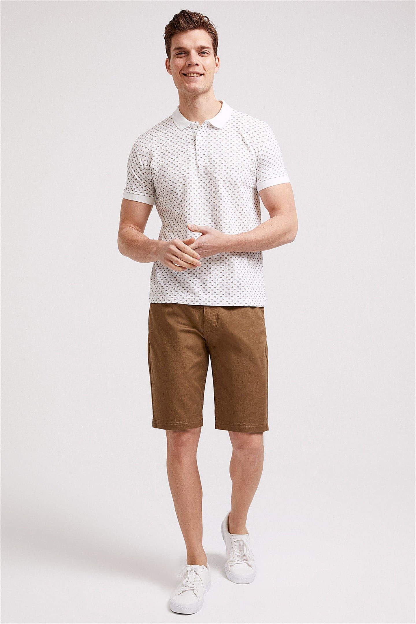 NATURE ERKEK BASKILI PİKE POLO YAKA T-SHIRT
