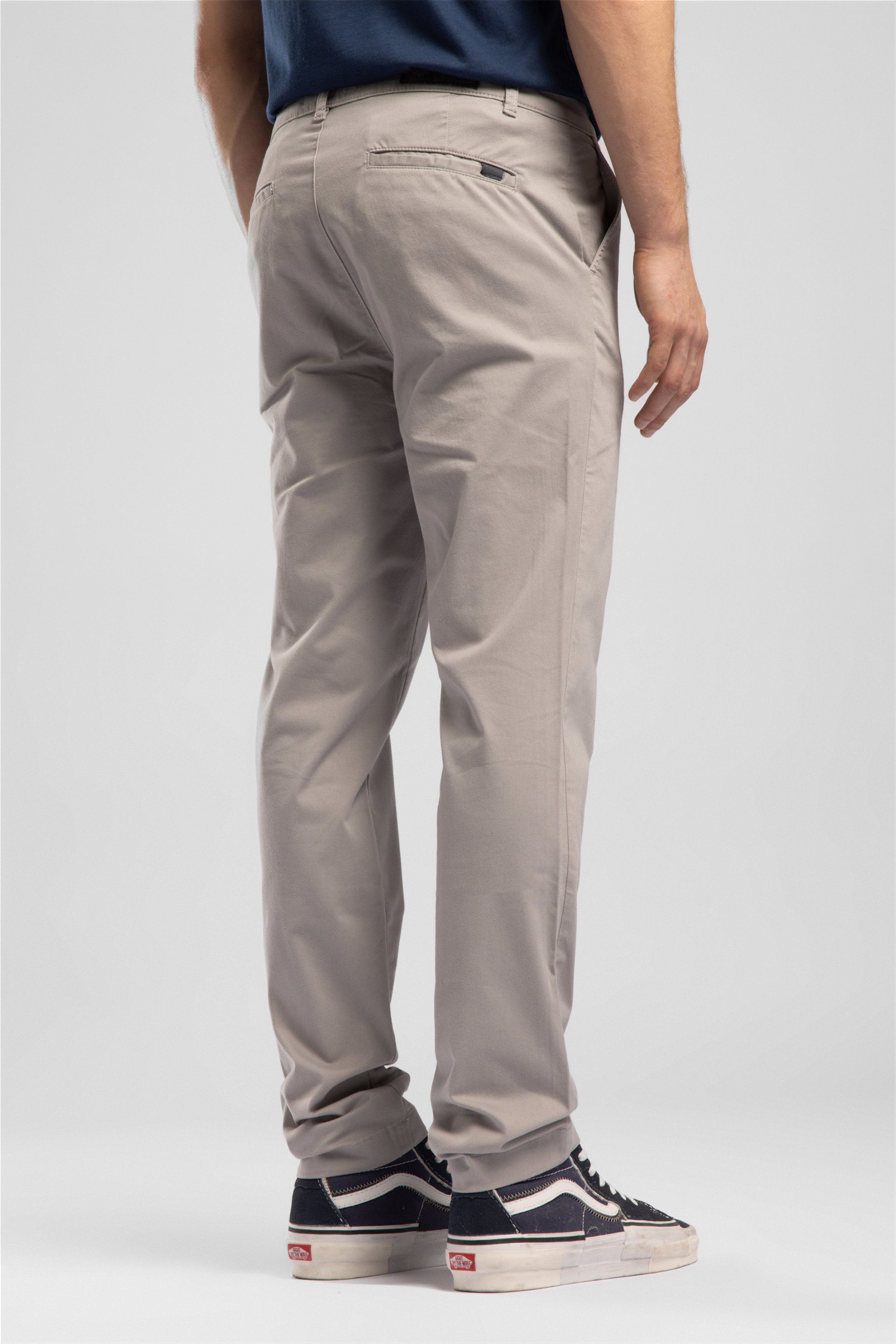 New Chıno 2 Erkek Slim Straight Fit Pamuklu Pantolon Gri