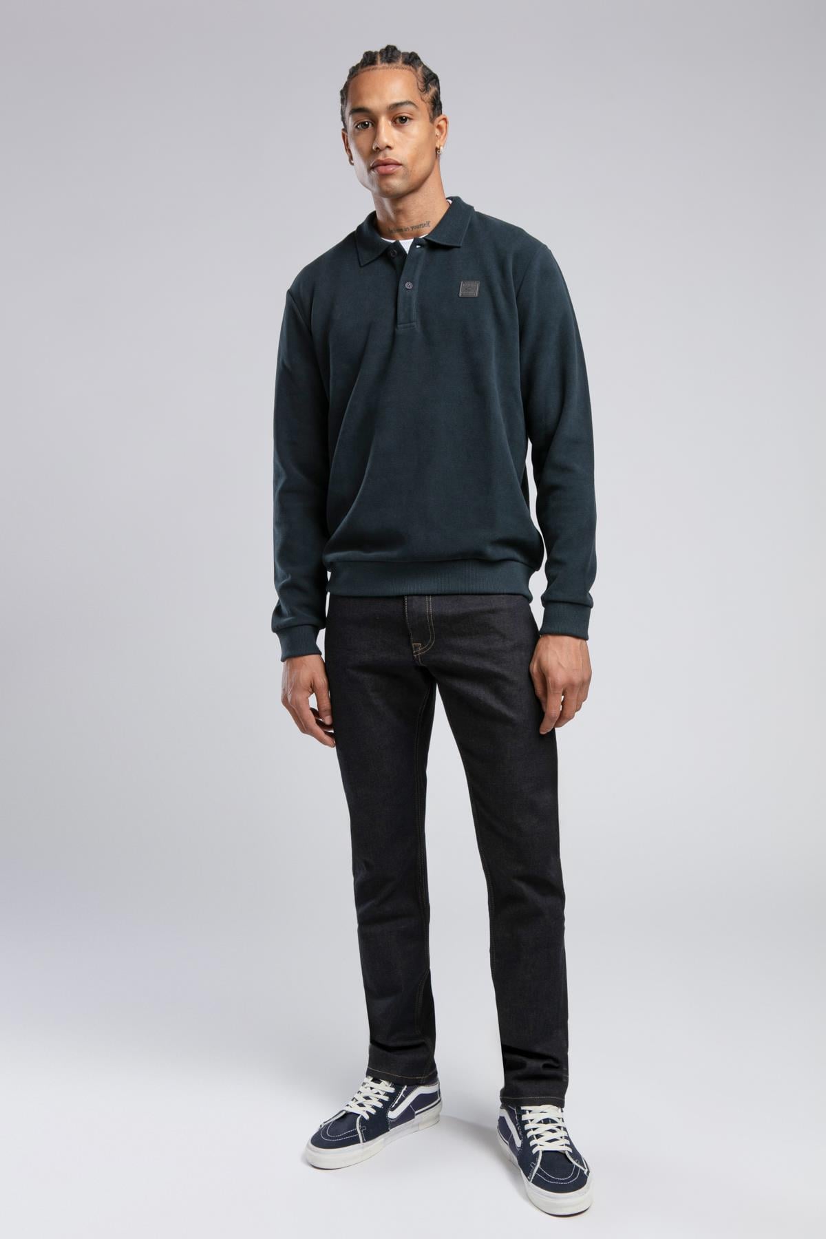 NEWBLEND ERKEK POLO YAKA SWEATSHIRT