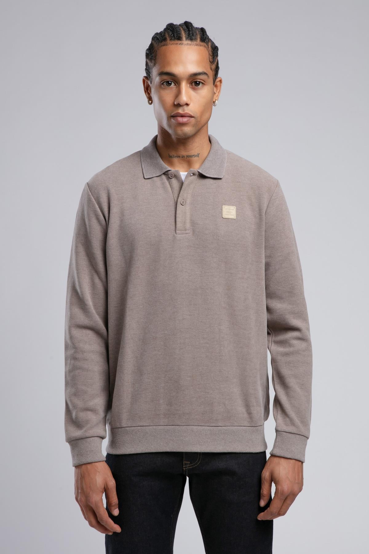 NEWBLEND ERKEK POLO YAKA SWEATSHIRT