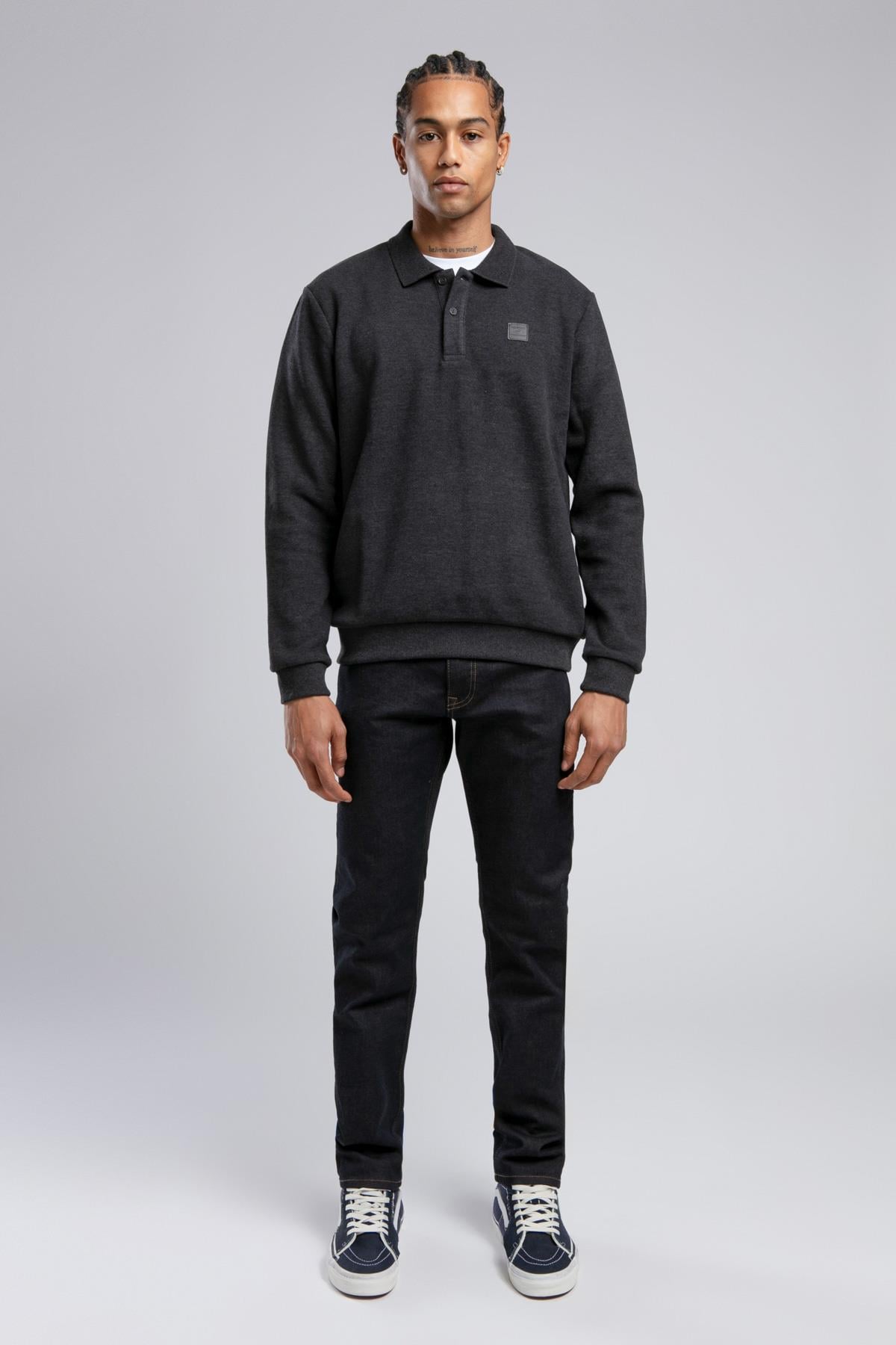 NEWBLEND ERKEK POLO YAKA SWEATSHIRT