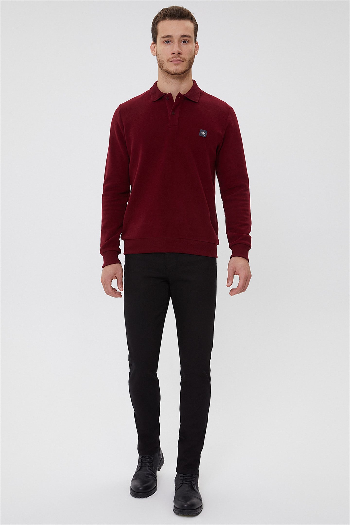NEWBLEND ERKEK POLO YAKA SWEATSHIRT