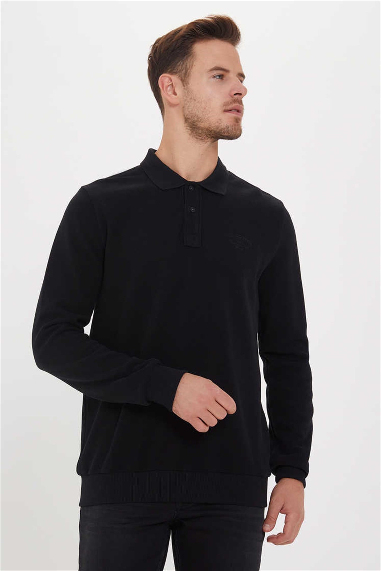 NEWBLEND ERKEK POLO YAKA SWEATSHIRT