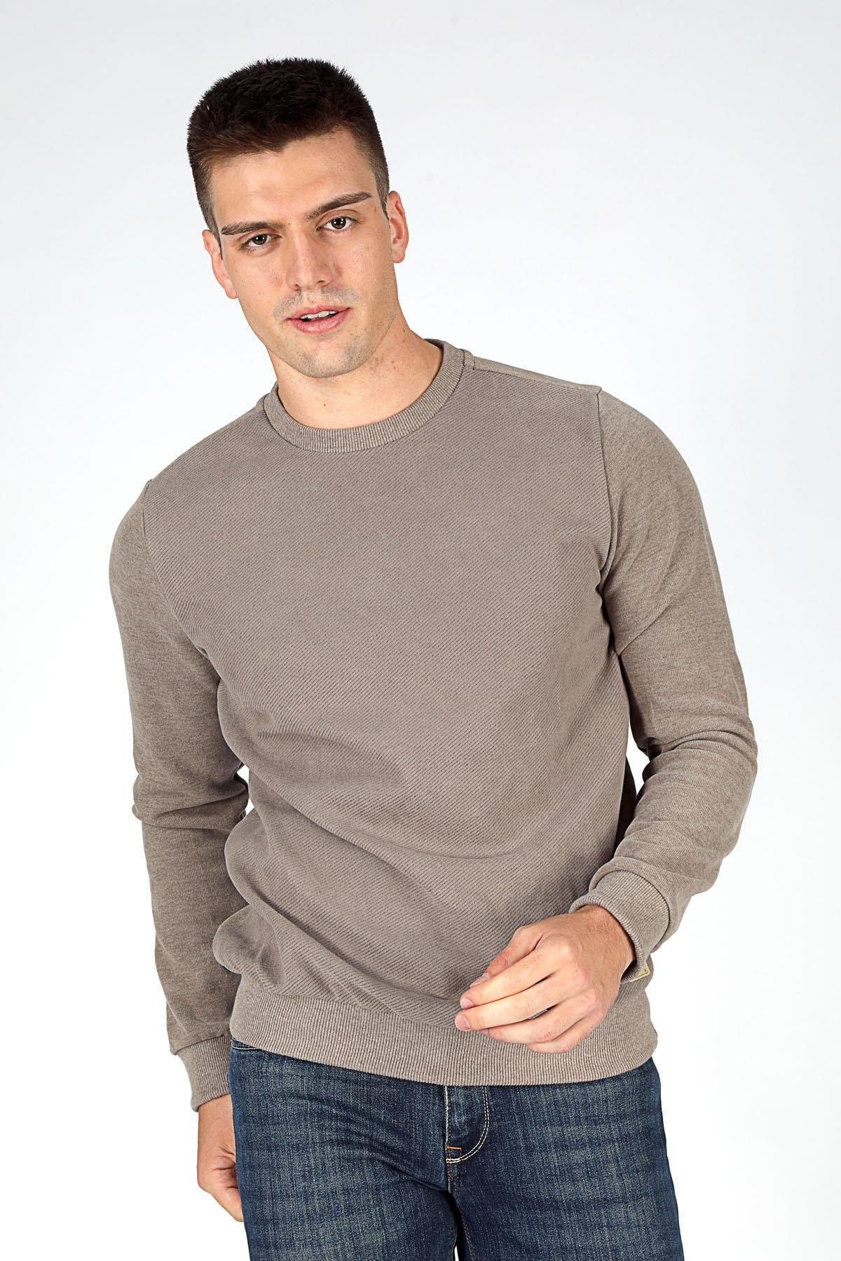 NEWDIAGONAL ERKEK O YAKA SWEATSHIRT
