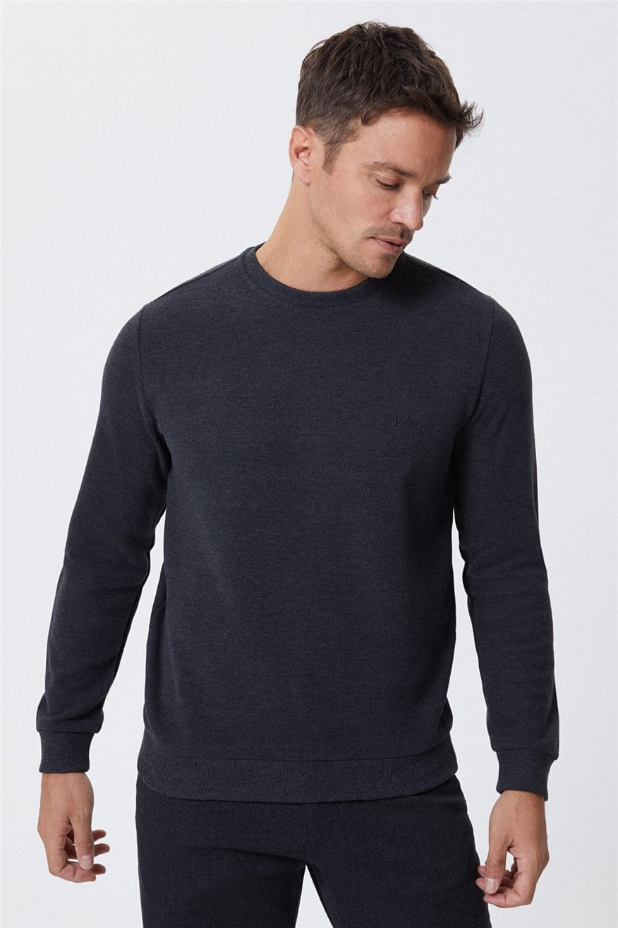 Newdwade Erkek O Yaka Sweatshirt