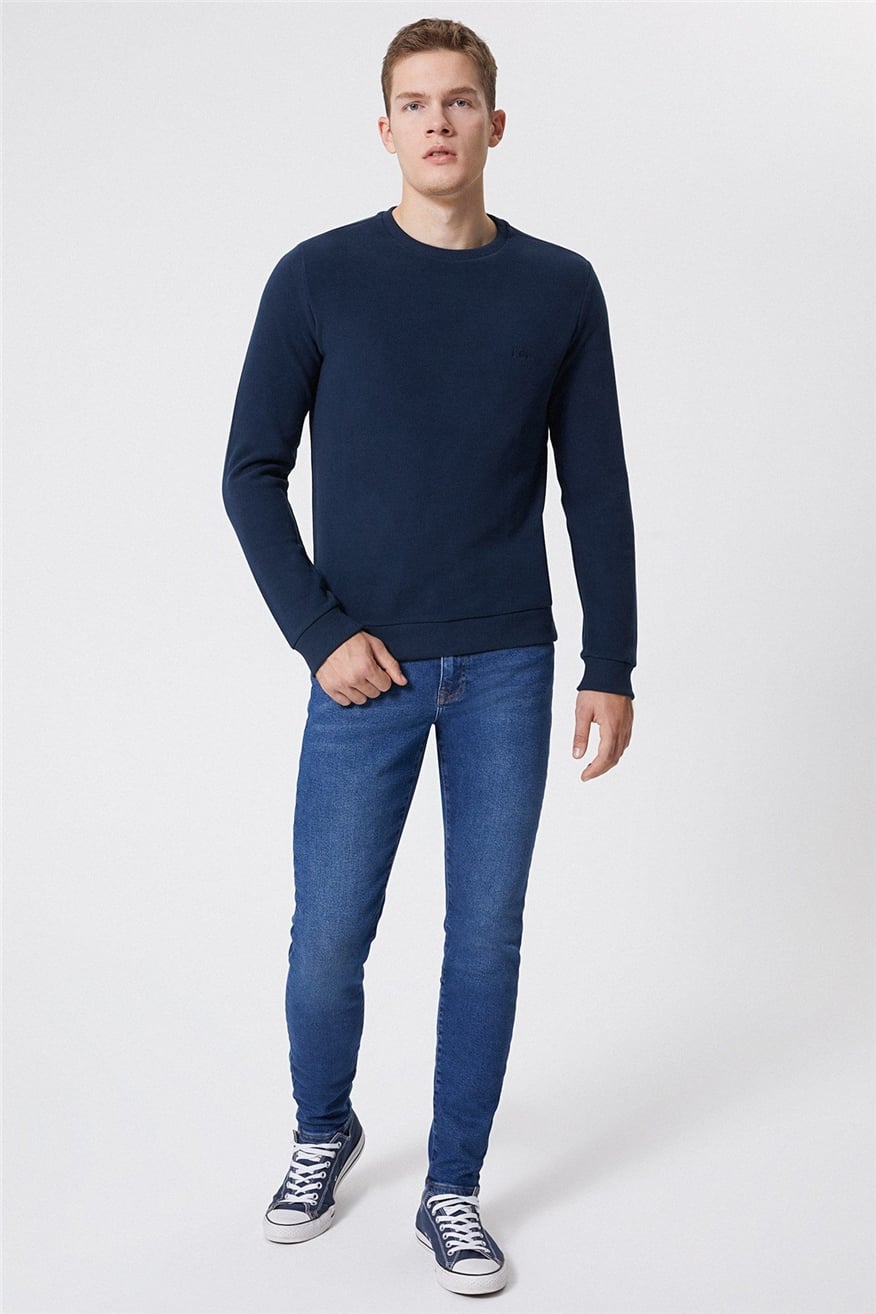 Newdwade Erkek O Yaka Sweatshirt