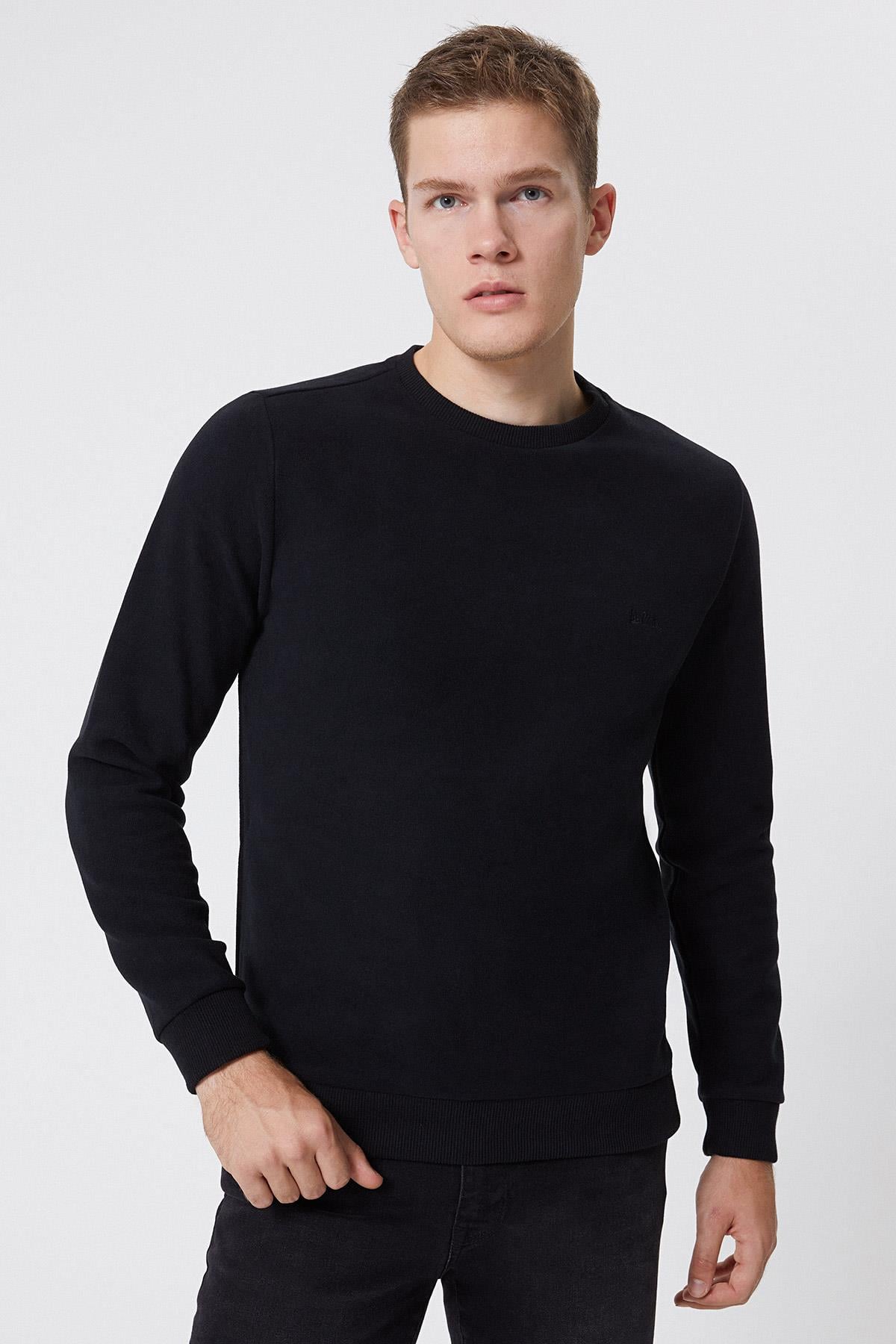 Newdwade Erkek Sweatshırt Siyah 