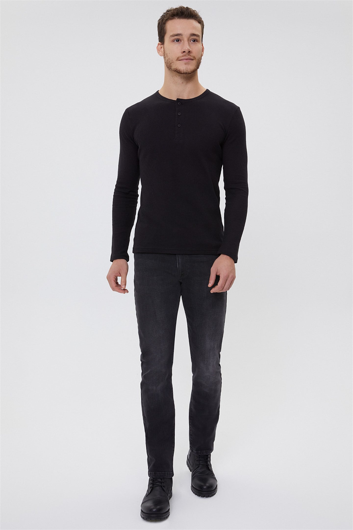 NEWWAFFLE ERKEK O YAKA PATLI SWEATSHIRT