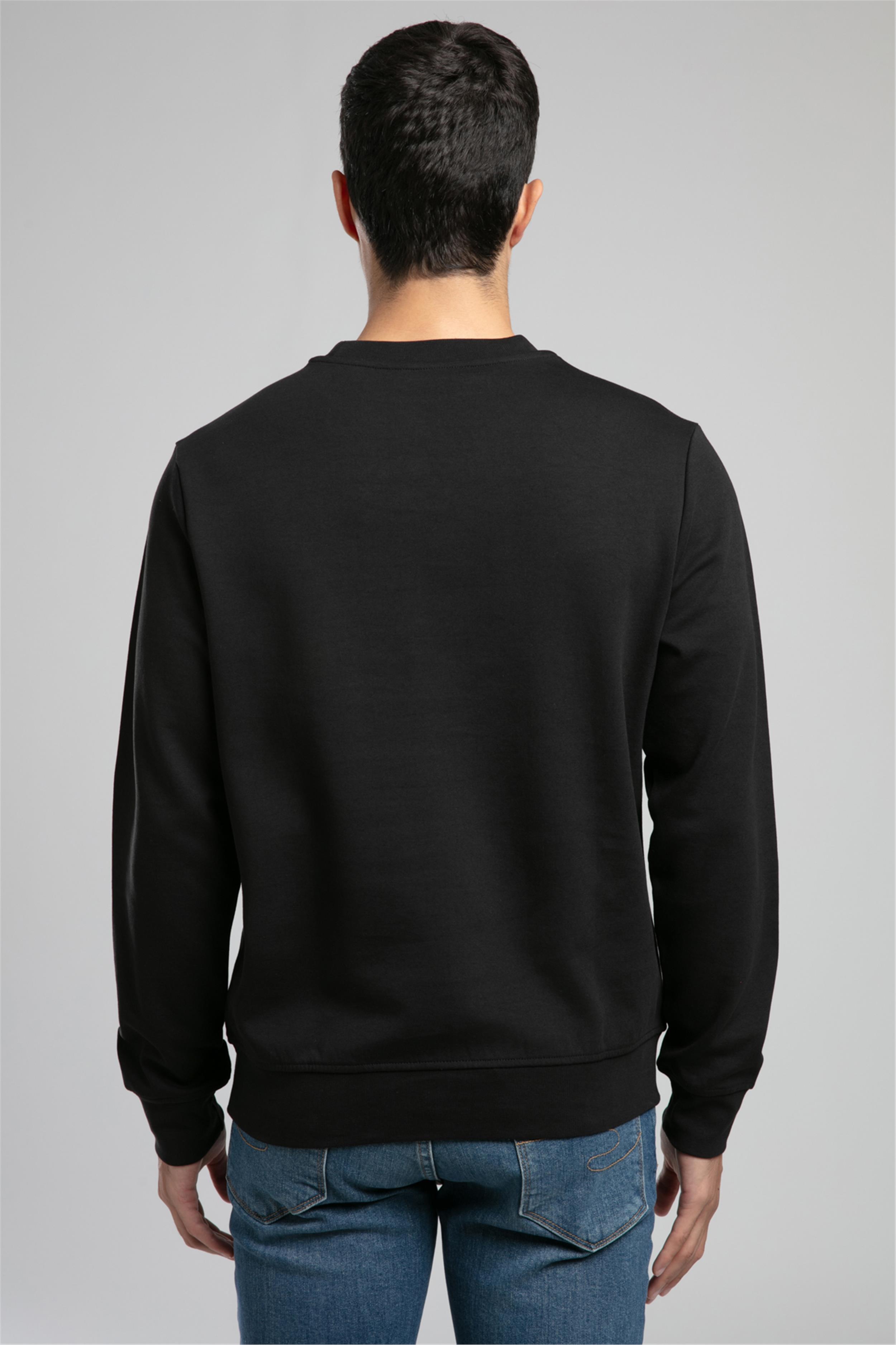 Noahes Erkek O Yaka Sweatshirt Siyah
