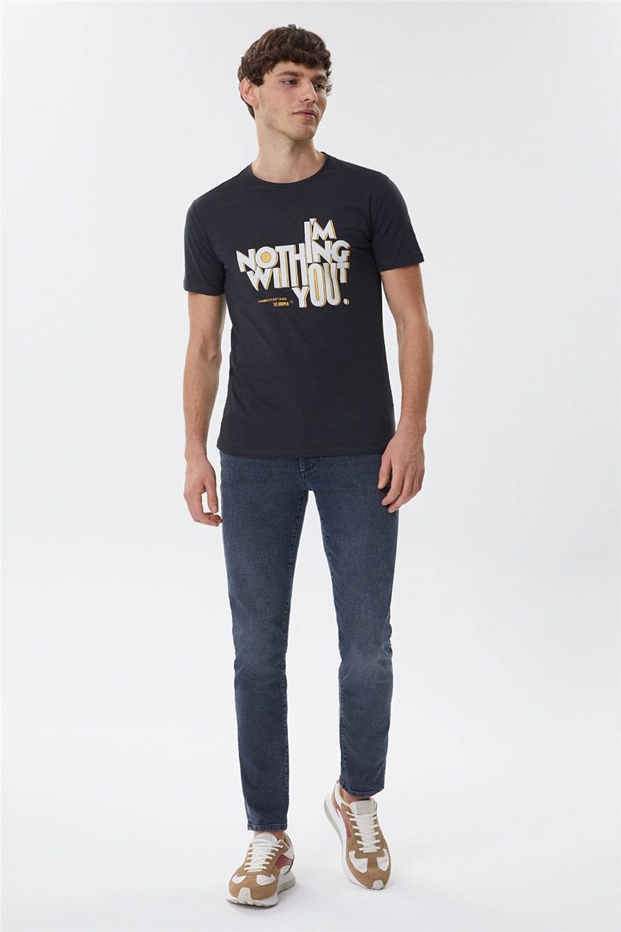 NOTHING ERKEK O YAKA T-SHIRT