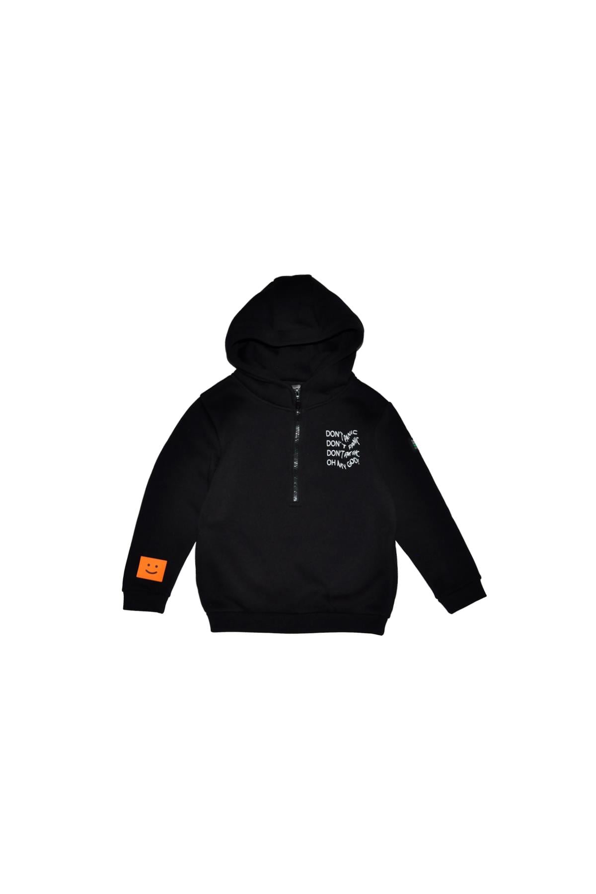 Panıc Erkek Çocuk Sweatshırt Siyah
