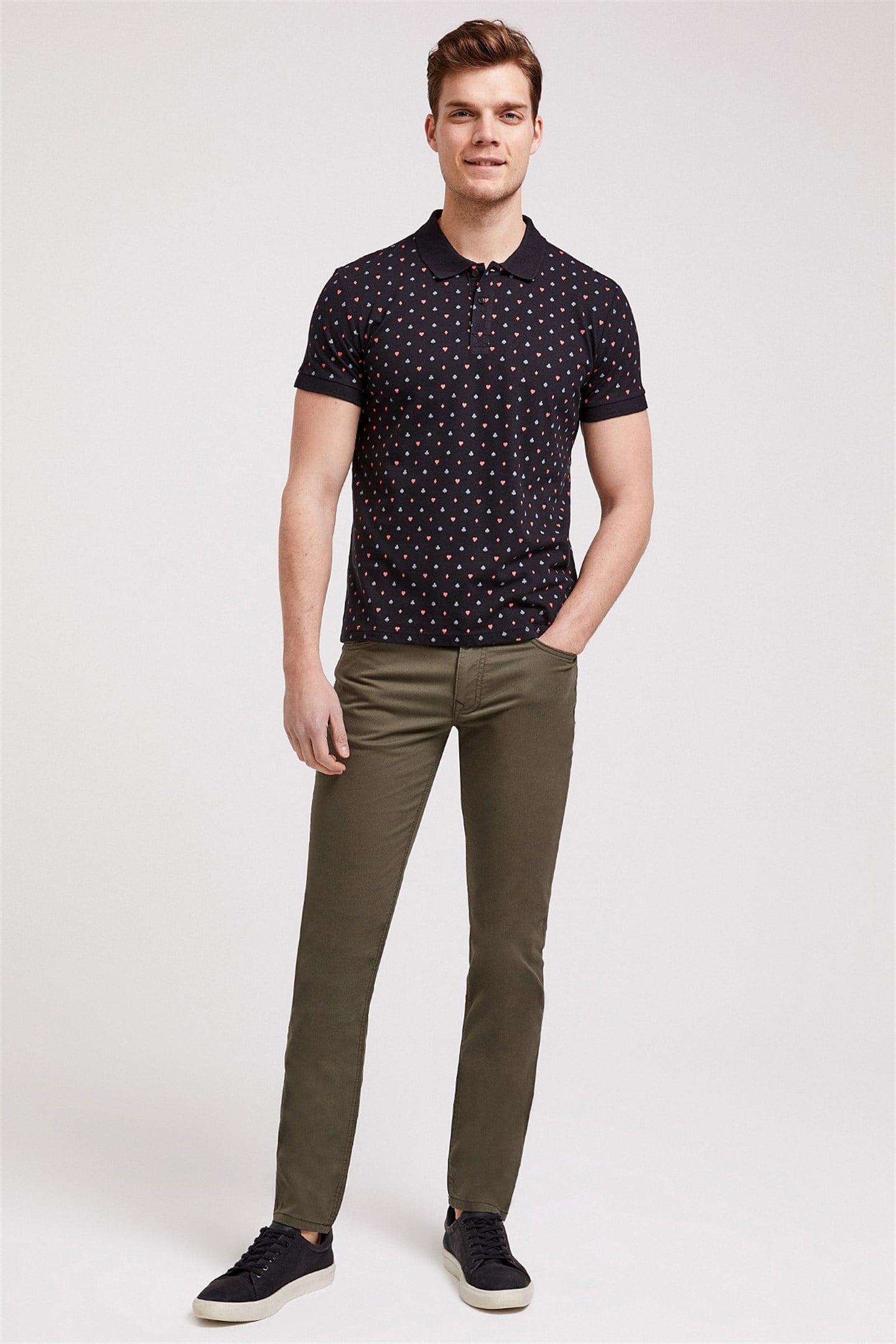 PAPER ERKEK BASKILI PİKE POLO YAKA T-SHIRT